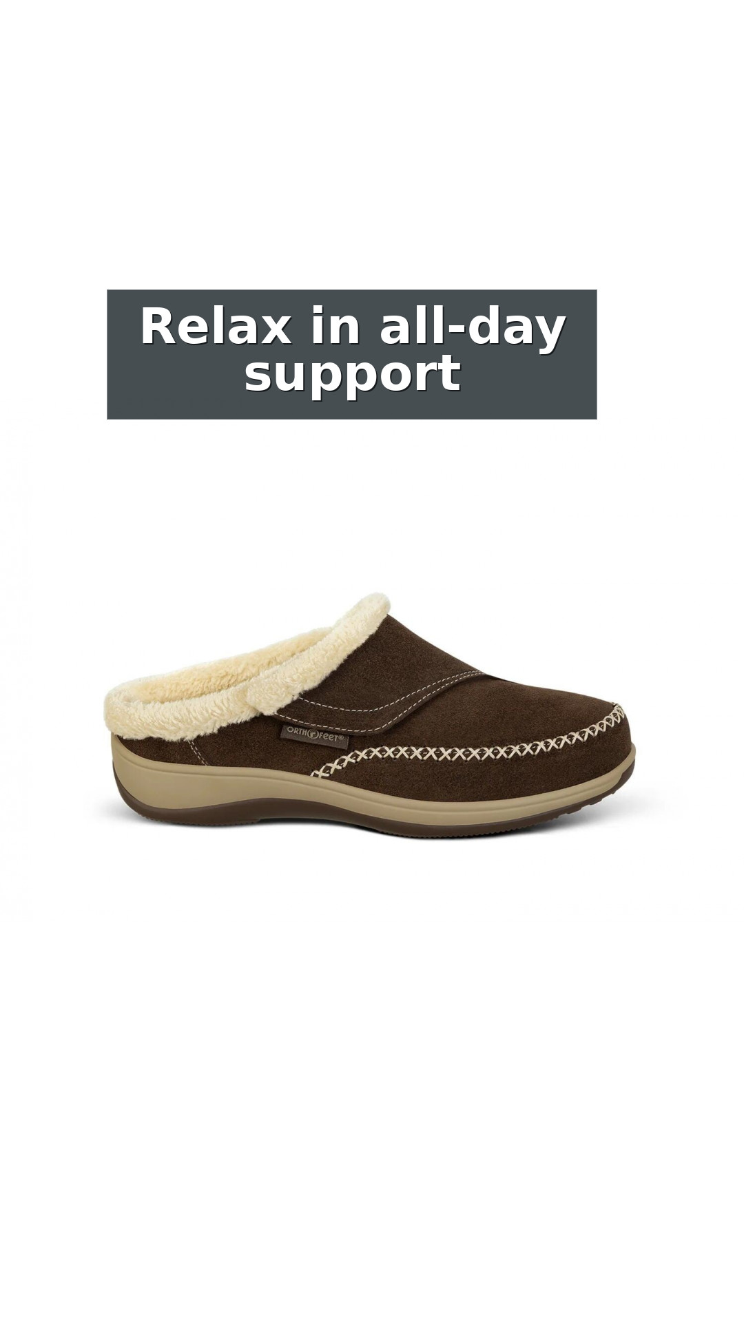 Orthofeet Charlotte Orthotic Comfort Women's Slippers style detail 11: Relax in all-day support