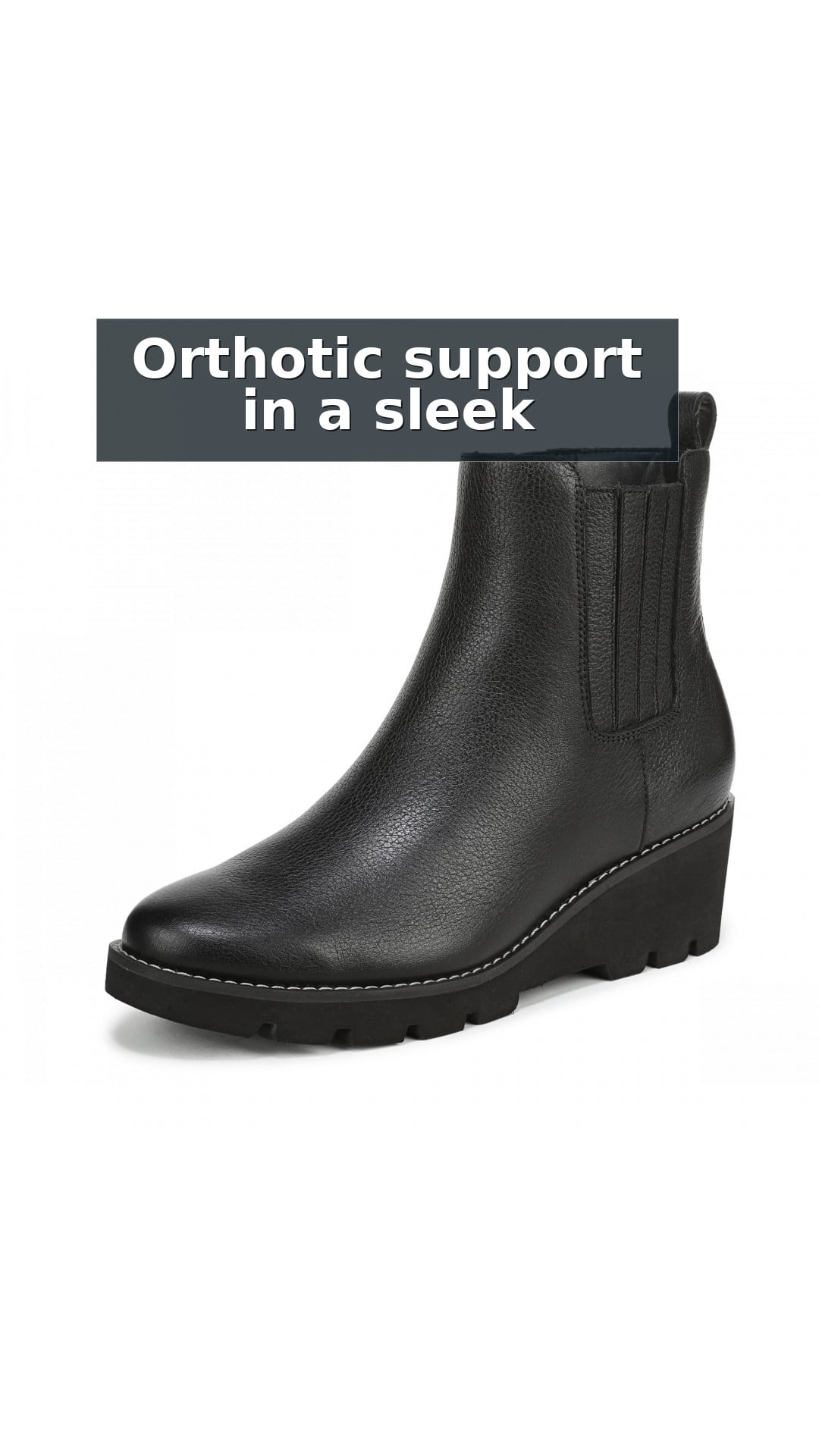 Vionic Aria 2.0 Women's Chelsea Boots style detail 2: Orthotic support in a sleek