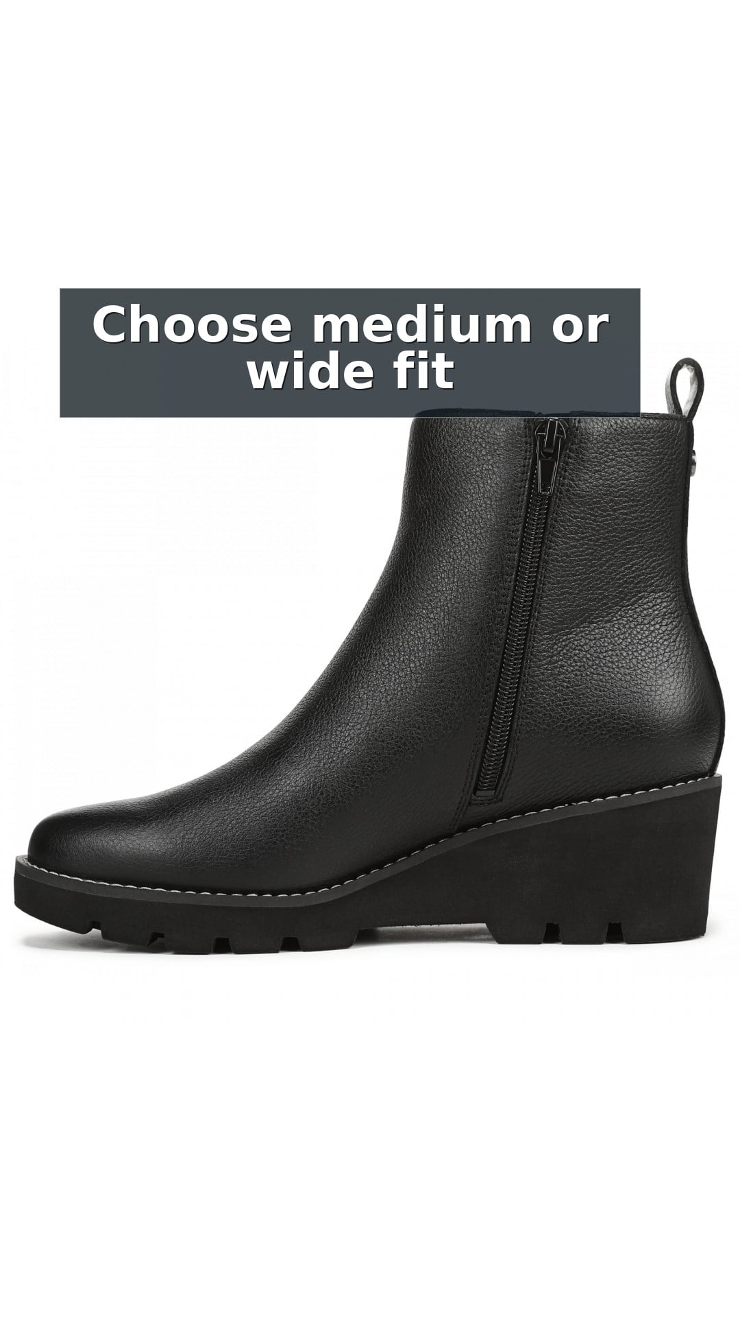 Vionic Aria 2.0 Women's Chelsea Boots style detail 8: Choose medium or wide fit