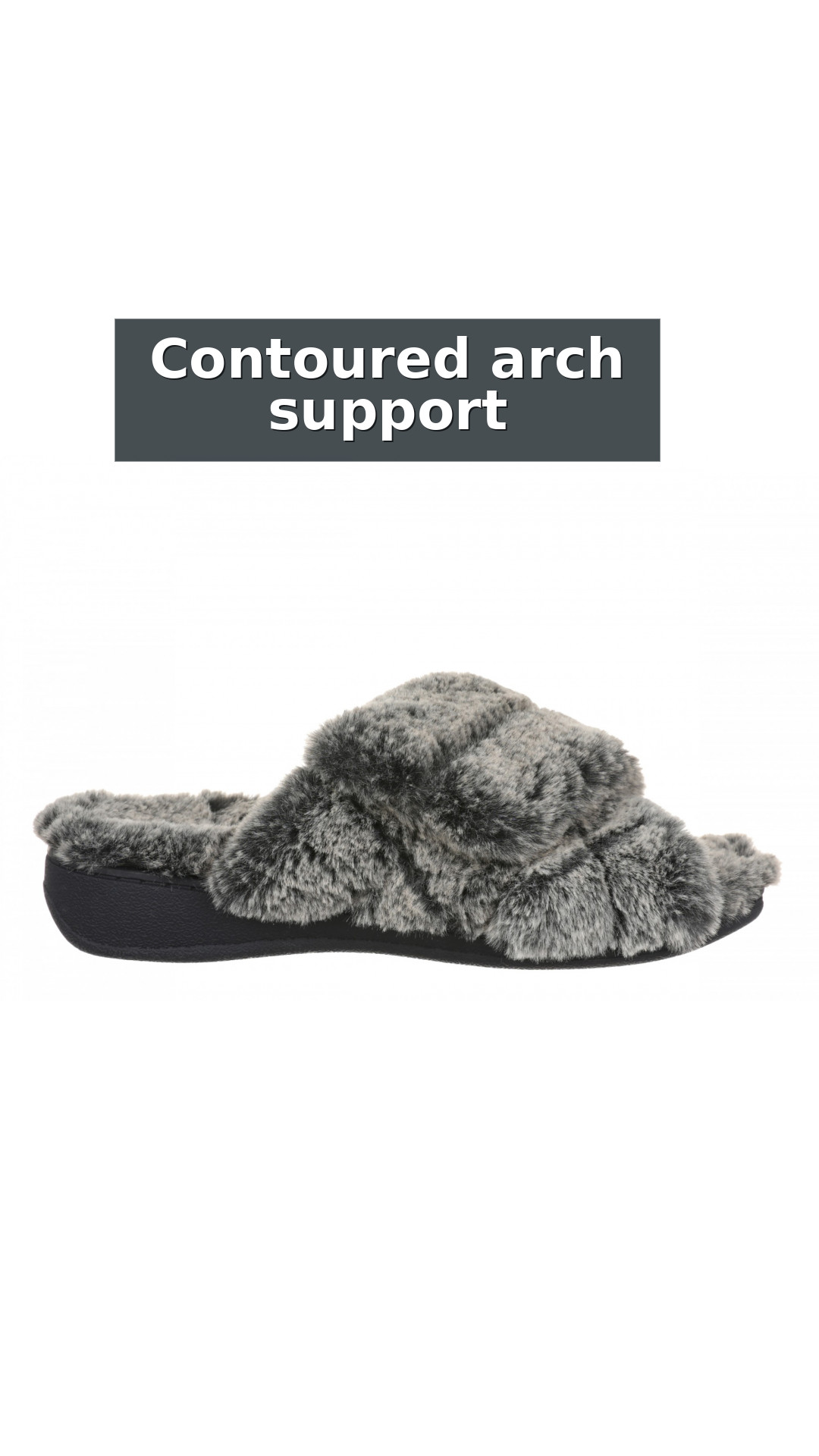 Vionic Relax II Women's Orthotic Slide Slippers style detail 3: Contoured arch support