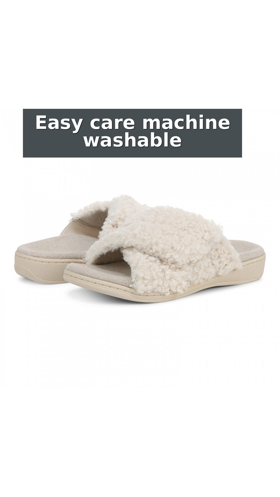 Vionic Relax II Women's Orthotic Slide Slippers style detail 11: Easy care machine washable
