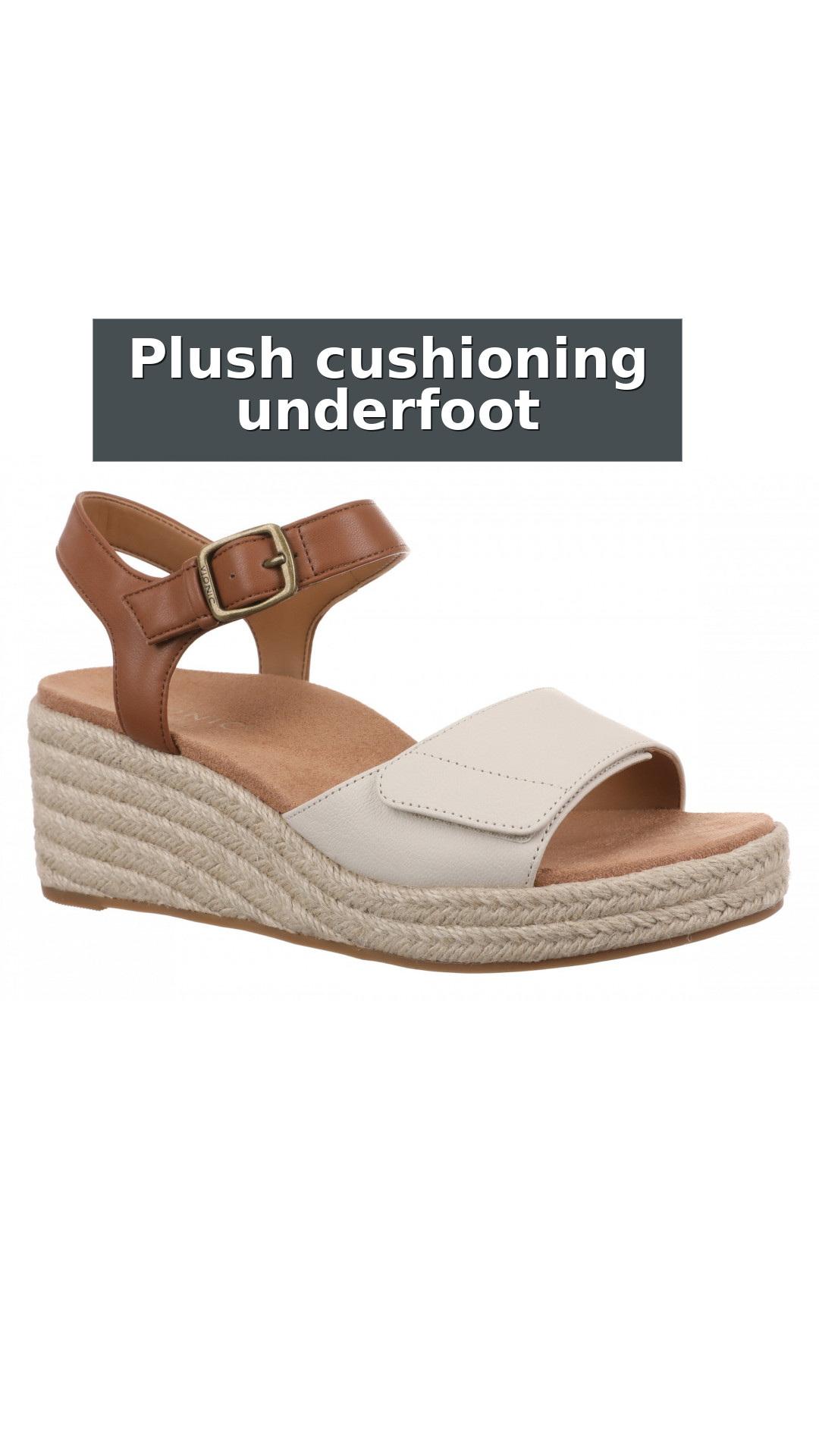 Vionic Sable Women's Platform Supportive Wedge Sandal style detail 3: Plush cushioning underfoot
