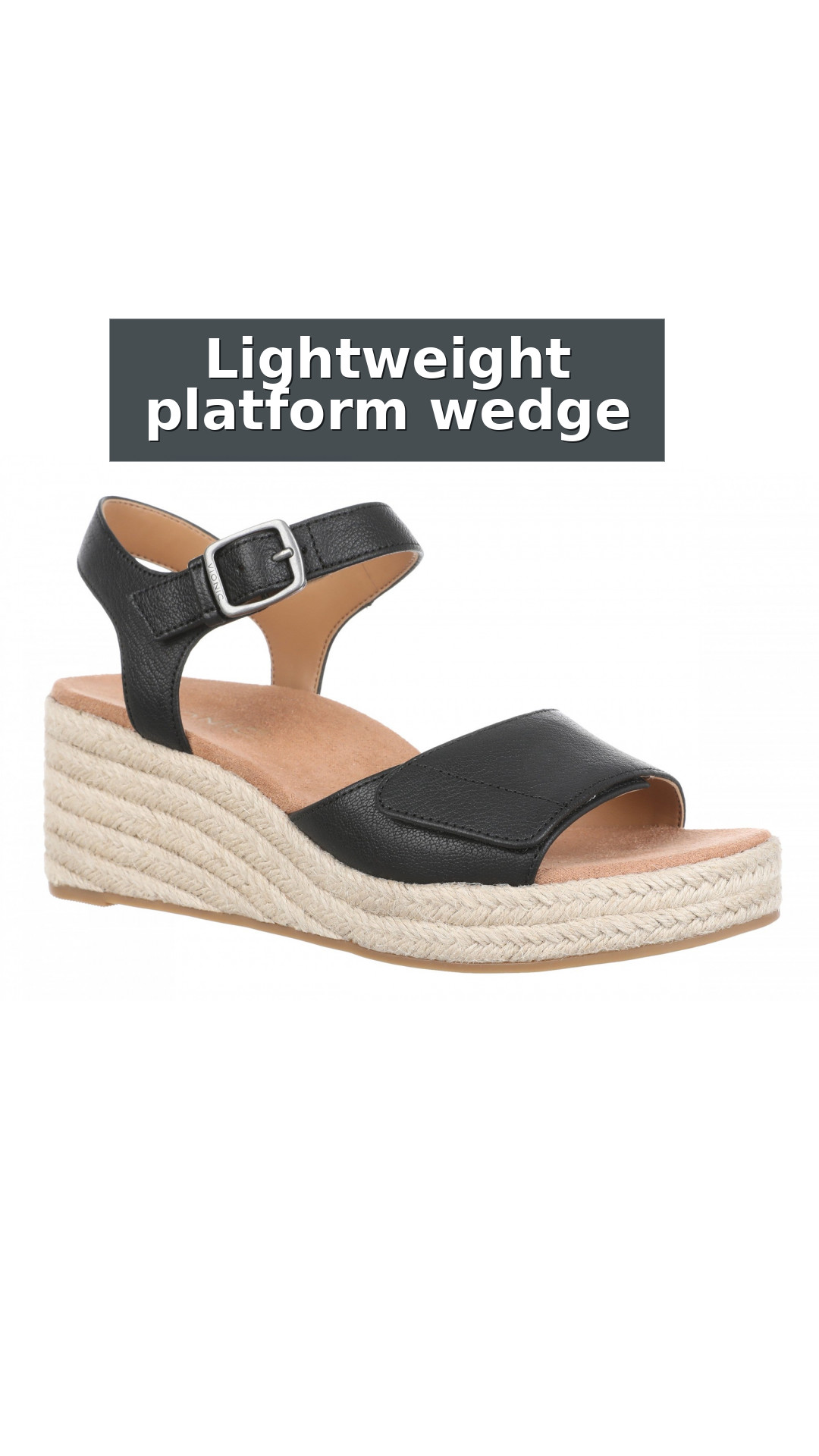 Vionic Sable Women's Platform Supportive Wedge Sandal style detail 5: Lightweight platform wedge