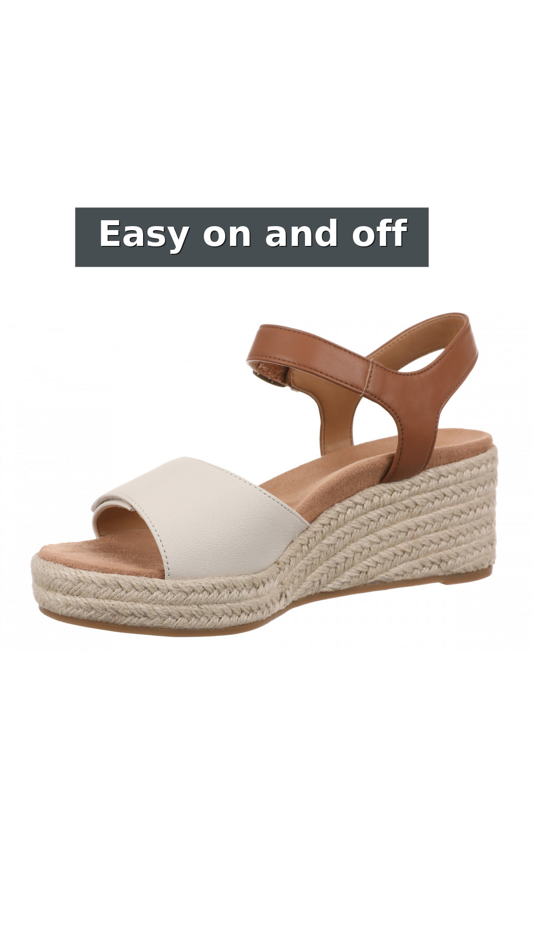 Vionic Sable Women's Platform Supportive Wedge Sandal style detail 11: Easy on and off