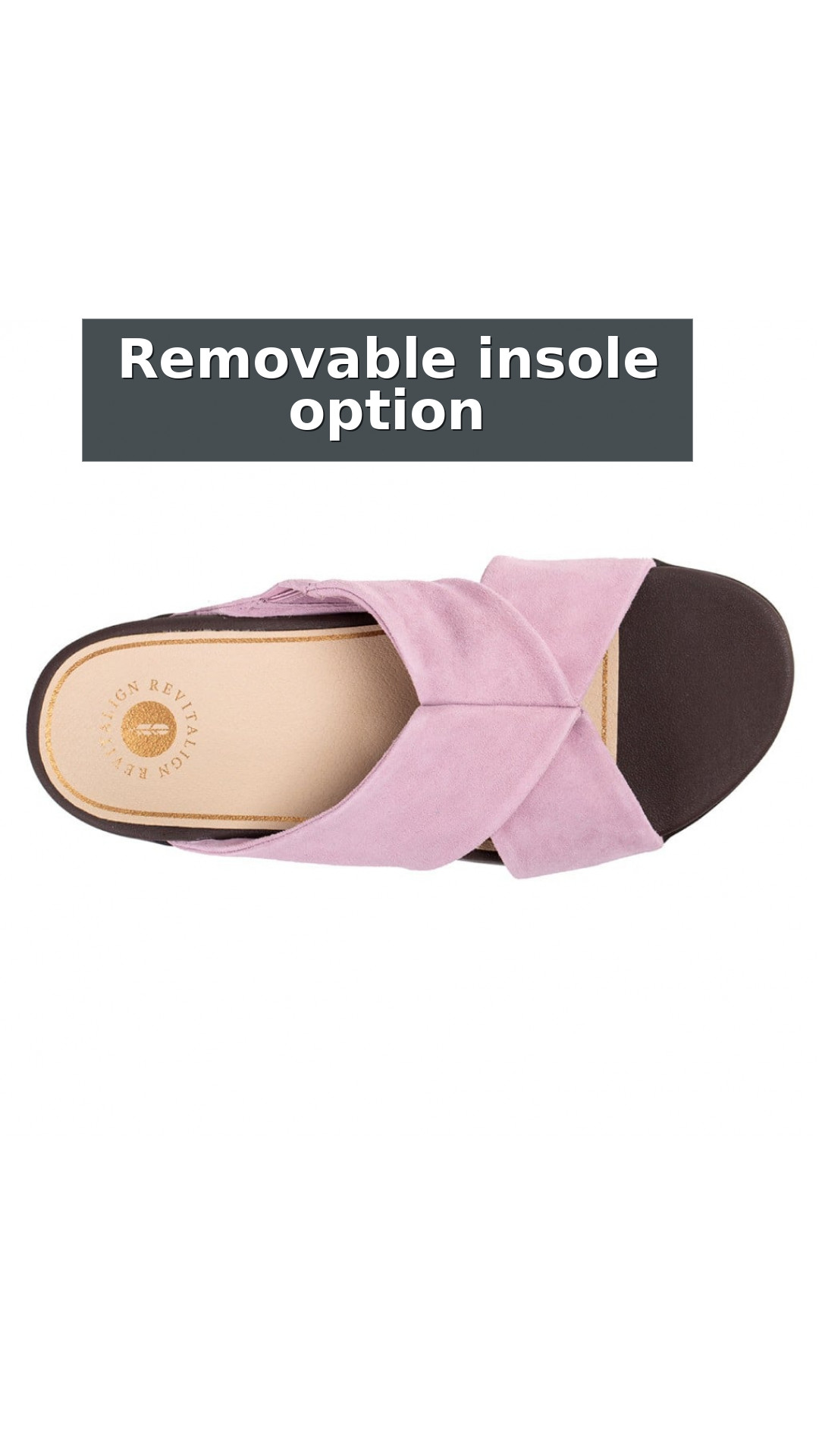 Revitalign Riviera Orthotic Comfort Women's Sandals style detail 11: Removable insole option