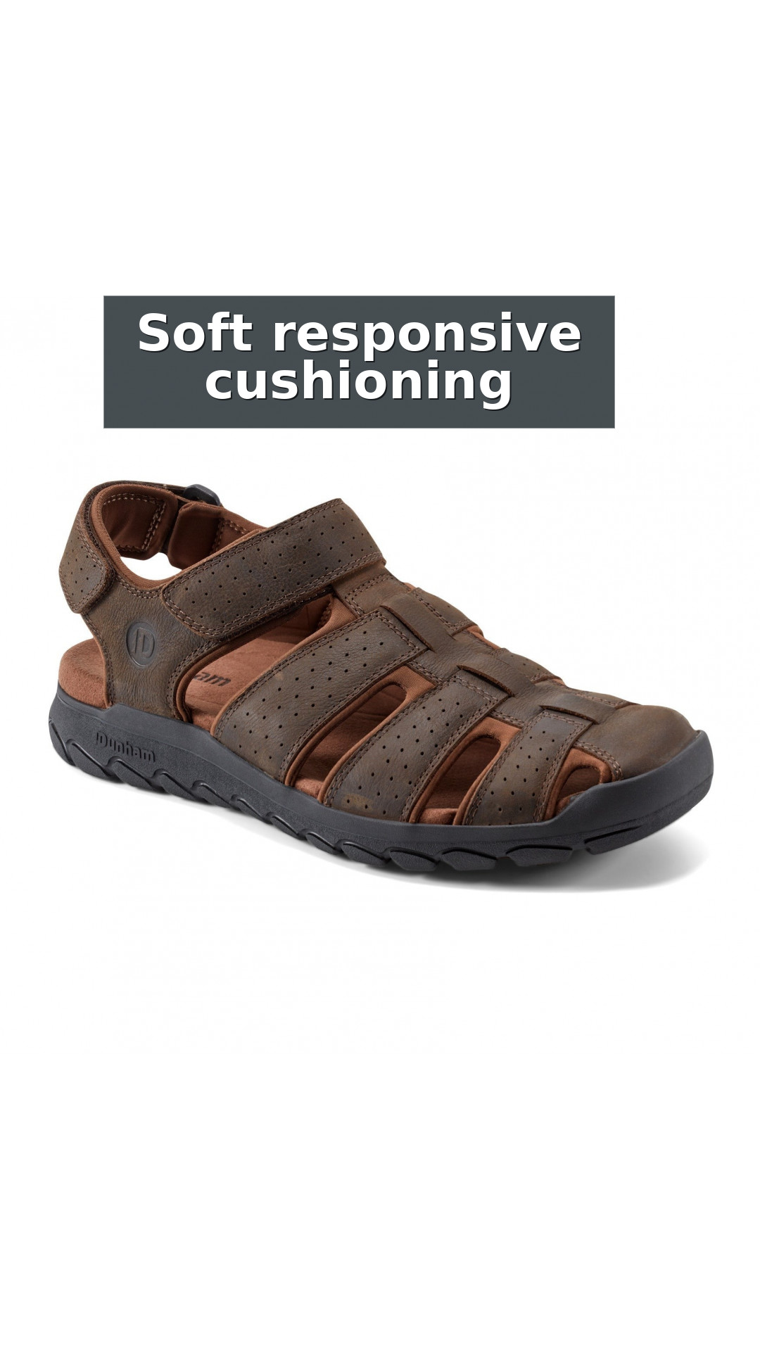 Rockport Norwood Cushioned Arch-Support Fisherman Men's Sandal style detail 3: Soft responsive cushioning