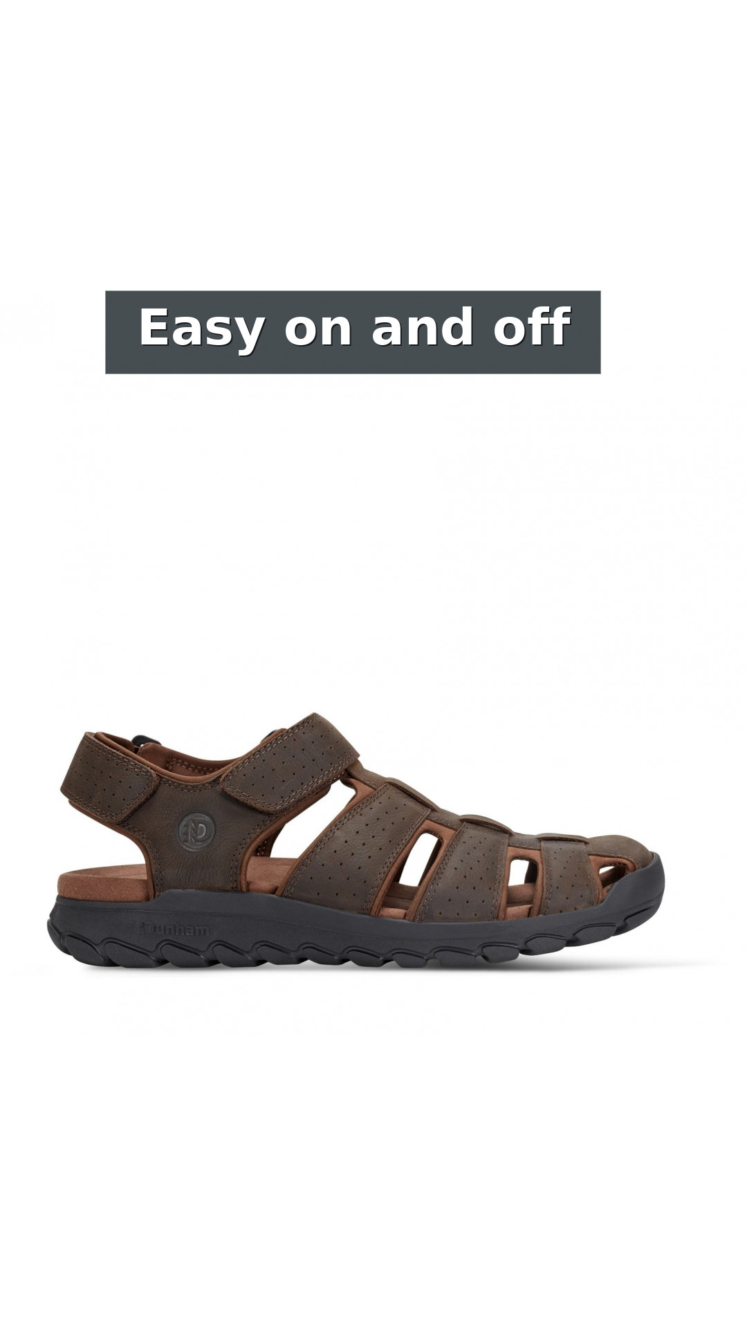 Rockport Norwood Cushioned Arch-Support Fisherman Men's Sandal style detail 11: Easy on and off