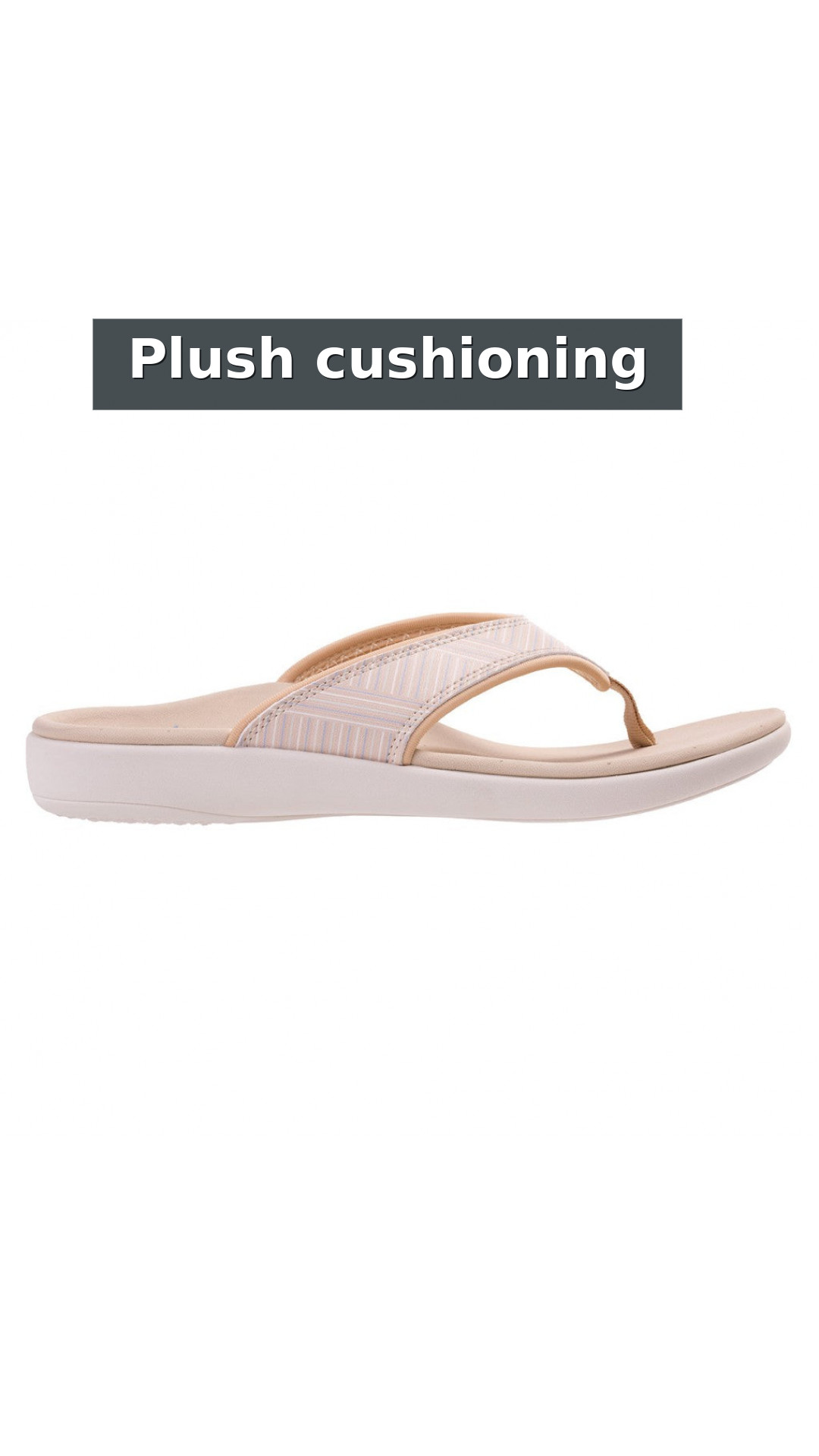 Revitalign Yumi Summer Stripe Orthotic Women's Sandals style detail 2: Plush cushioning