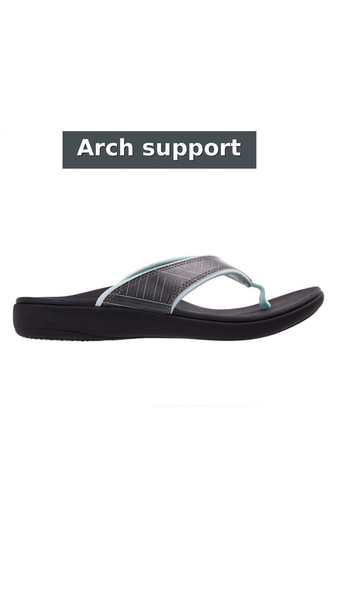 Revitalign Yumi Summer Stripe Orthotic Women's Sandals style detail 3: Arch support