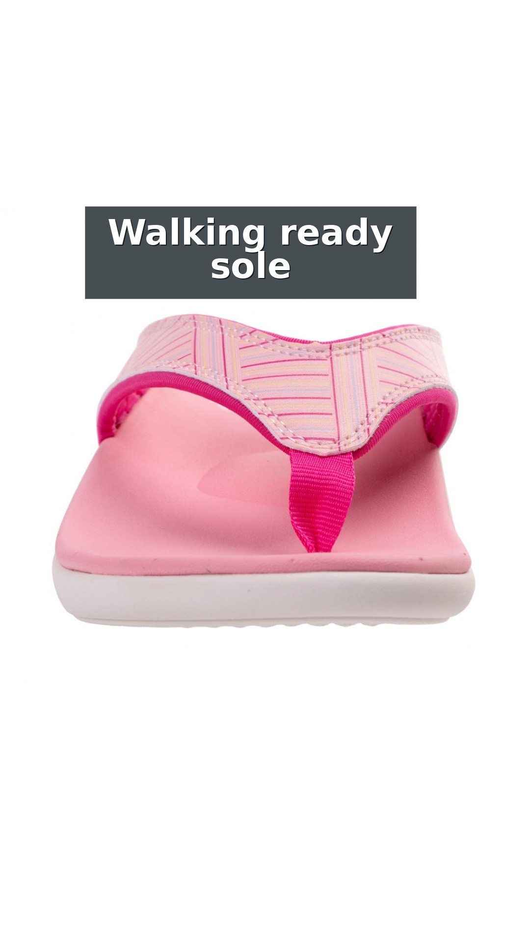 Revitalign Yumi Summer Stripe Orthotic Women's Sandals style detail 6: Walking ready sole