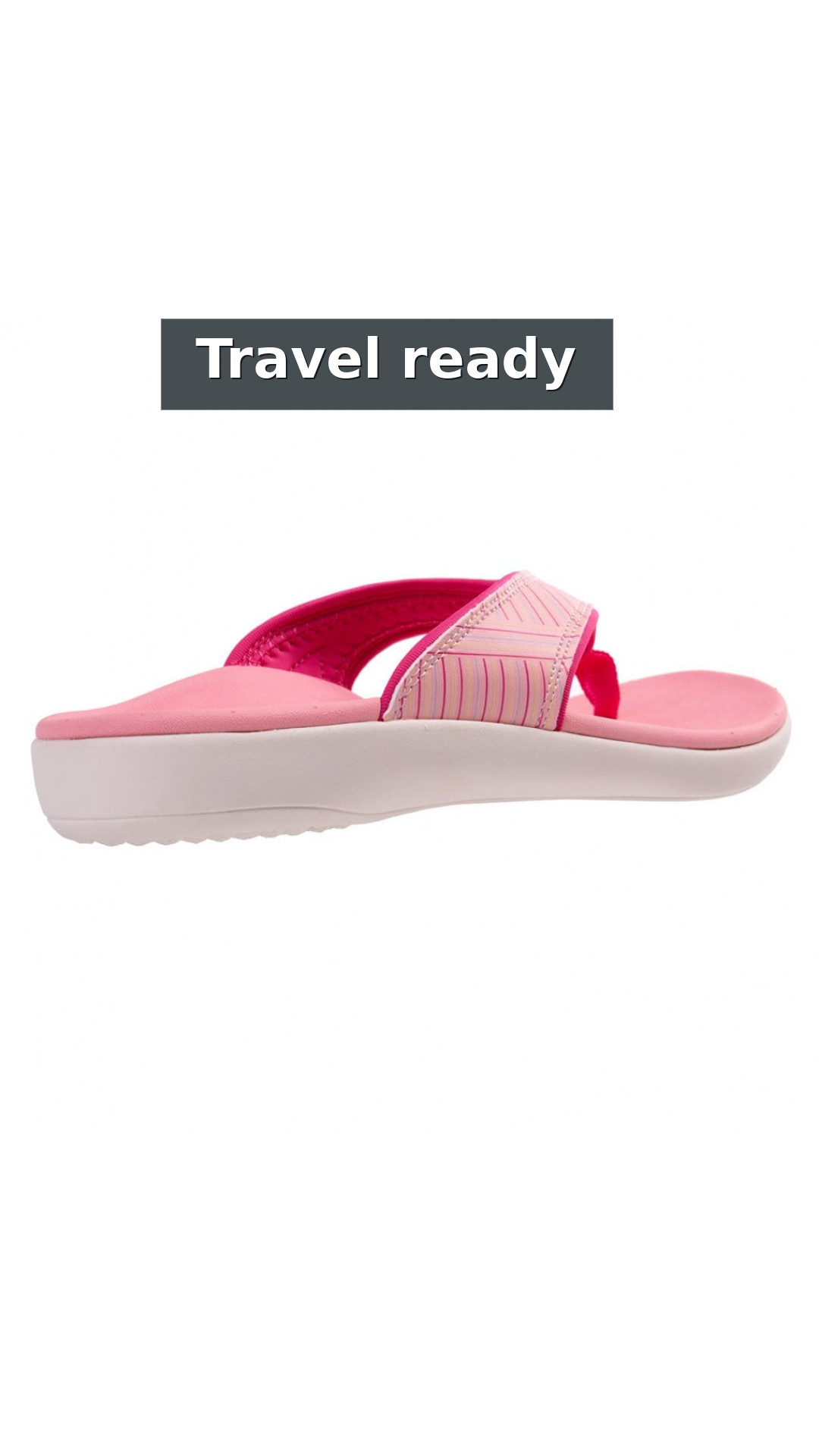 Revitalign Yumi Summer Stripe Orthotic Women's Sandals style detail 7: Travel ready