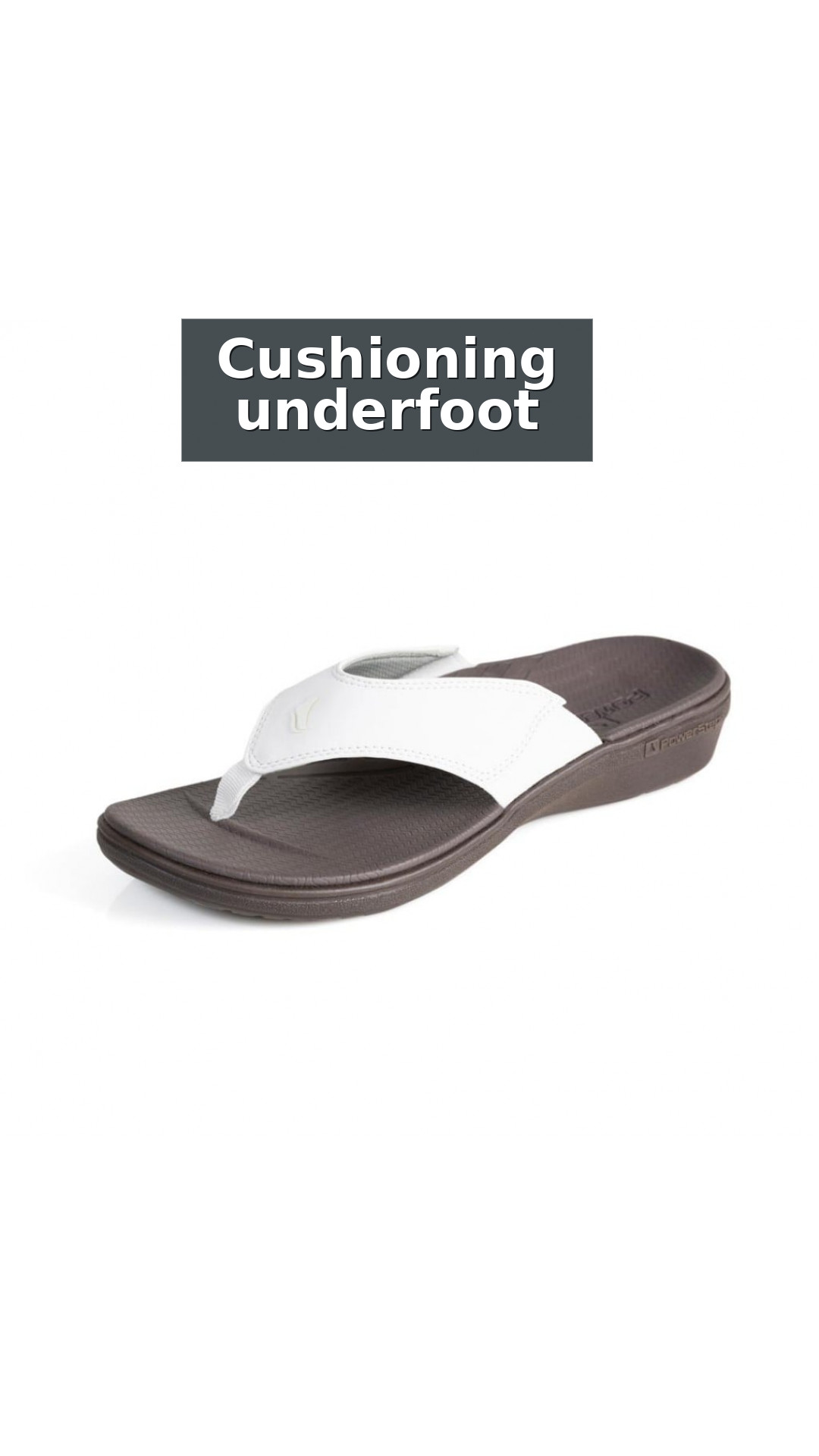 PowerStep ArchWear Women's Sandals style detail 2: Cushioning underfoot