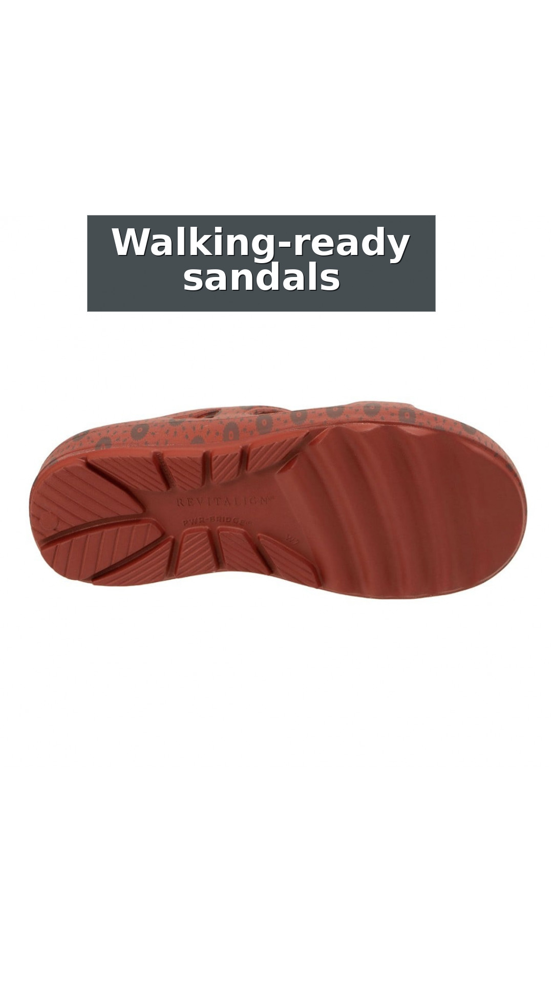 Revitalign Fusion Zest Reveal Supportive Recovery Women's Sandals style detail 9: Walking-ready sandals