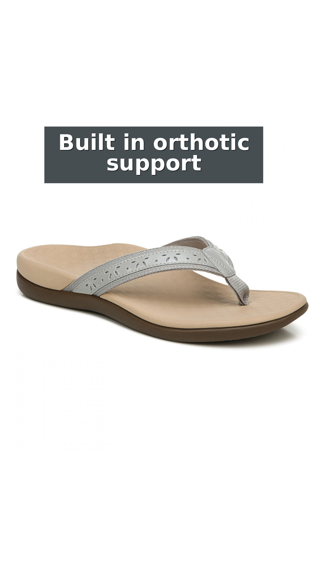 Vionic Casandra Women's Orthotic Sandal - Tide style detail 2: Built in orthotic support
