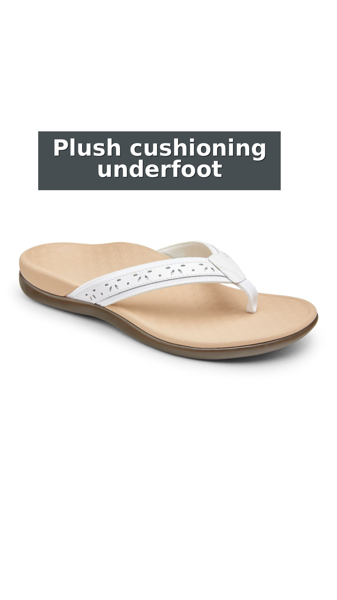 Vionic Casandra Women's Orthotic Sandal - Tide style detail 3: Plush cushioning underfoot