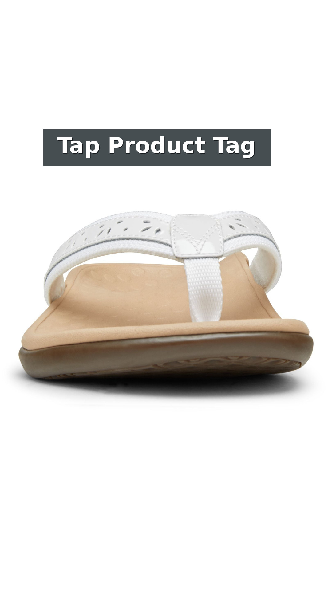 Vionic Casandra Women's Orthotic Sandal - Tide style detail 12: Tap Product Tag