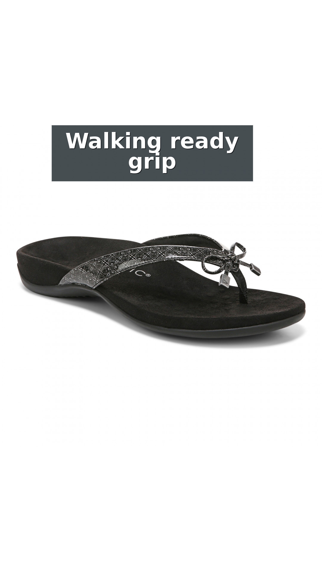 Vionic Bella - Women's Orthotic Thong Sandals style detail 5: Walking ready grip
