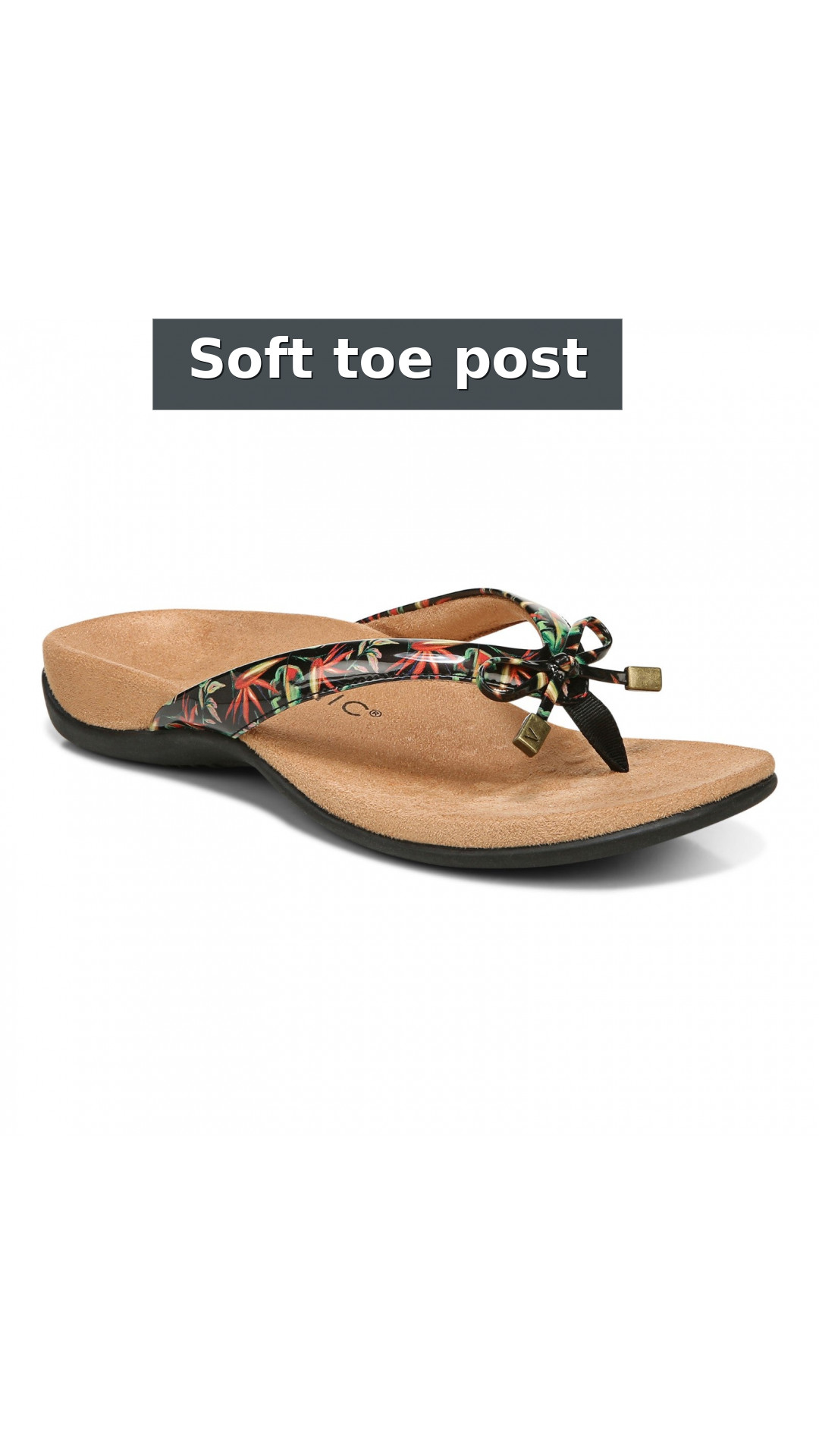 Vionic Bella - Women's Orthotic Thong Sandals style detail 9: Soft toe post