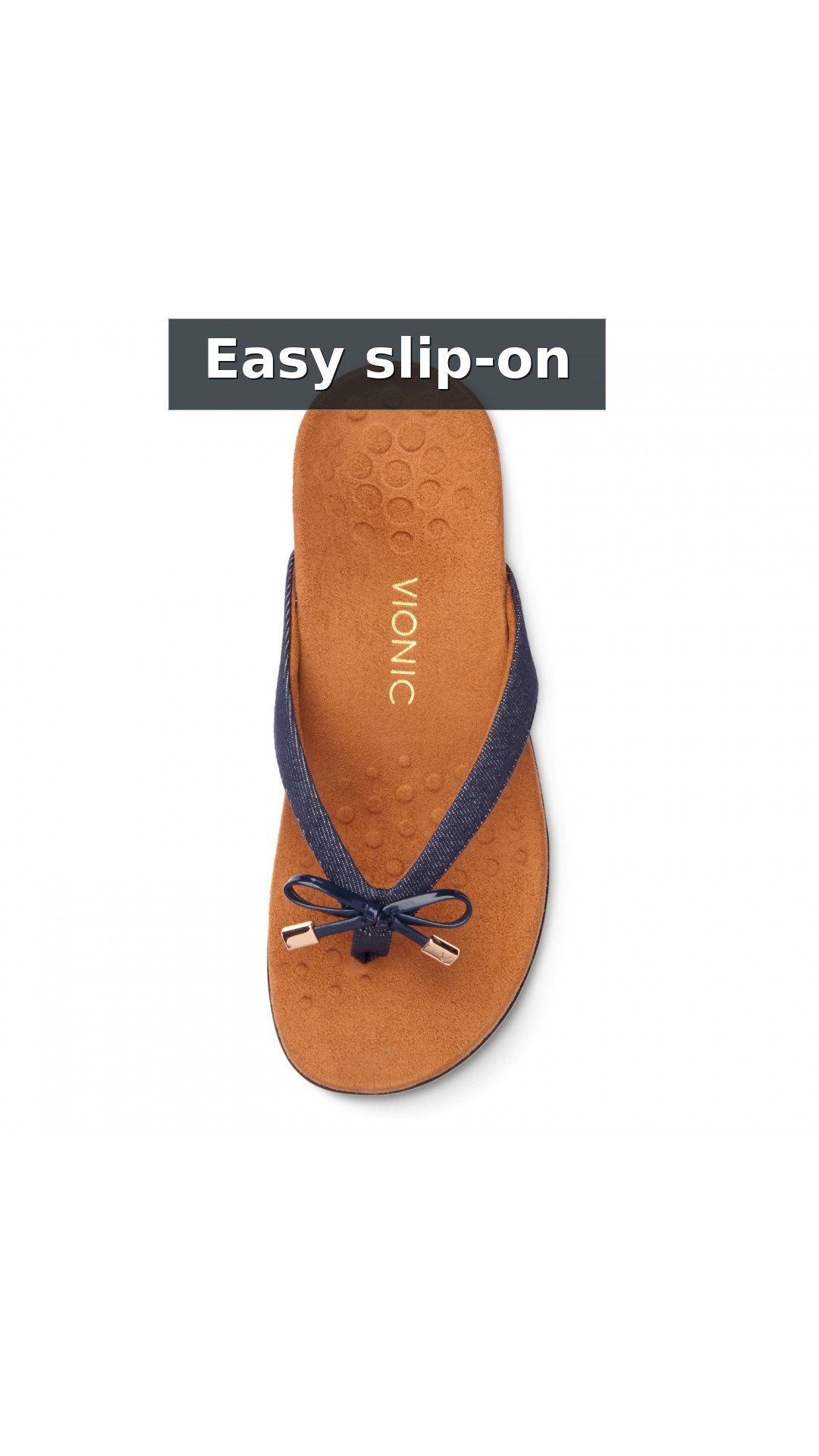 Vionic Bella - Women's Orthotic Thong Sandals style detail 11: Easy slip-on