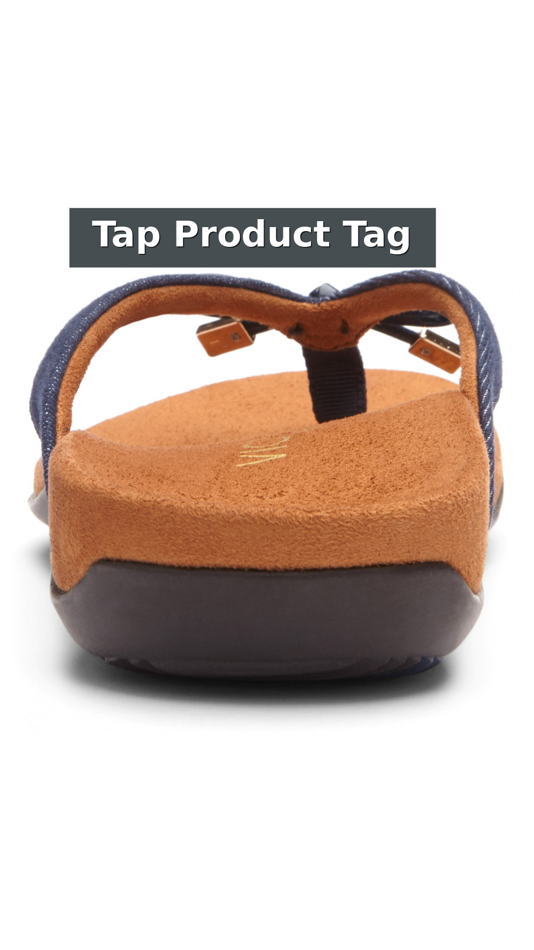 Vionic Bella - Women's Orthotic Thong Sandals style detail 12: Tap Product Tag