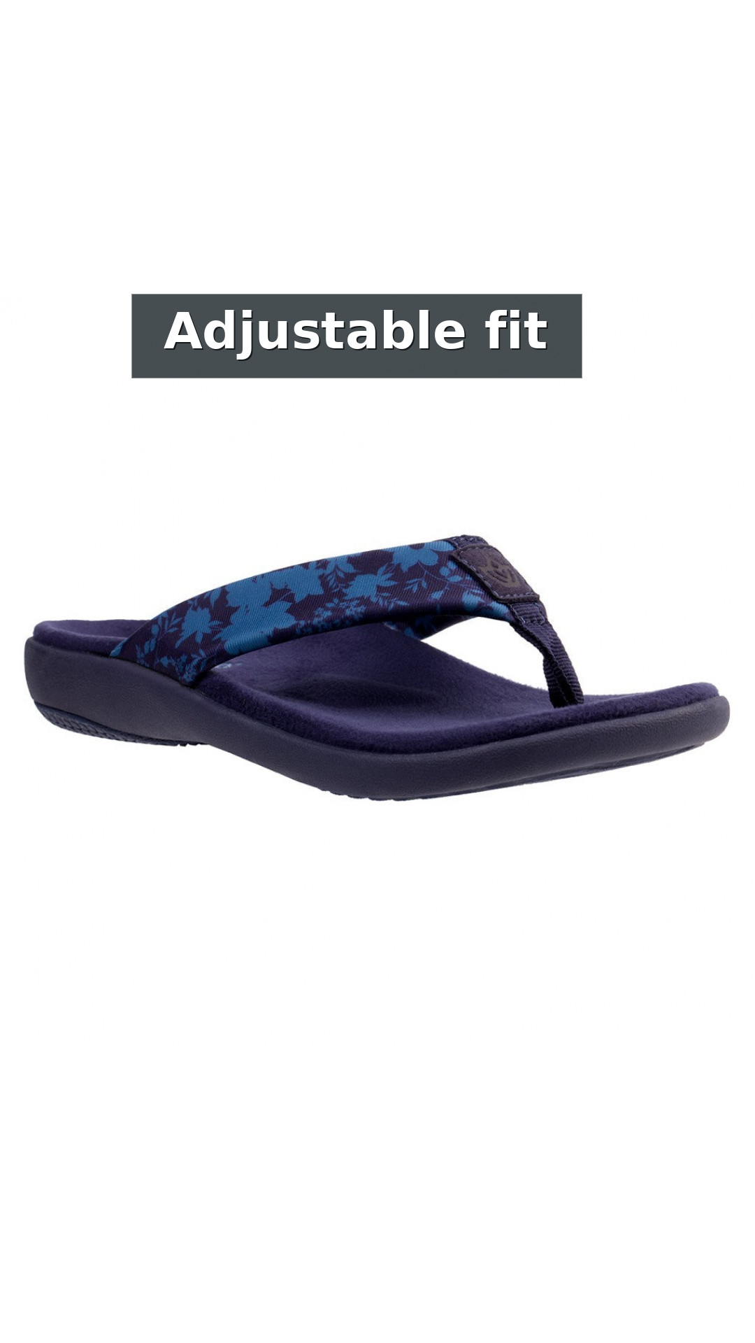 Spenco Victoria Floral Memory Foam Orthotic Support Women's Sandals style detail 5: Adjustable fit