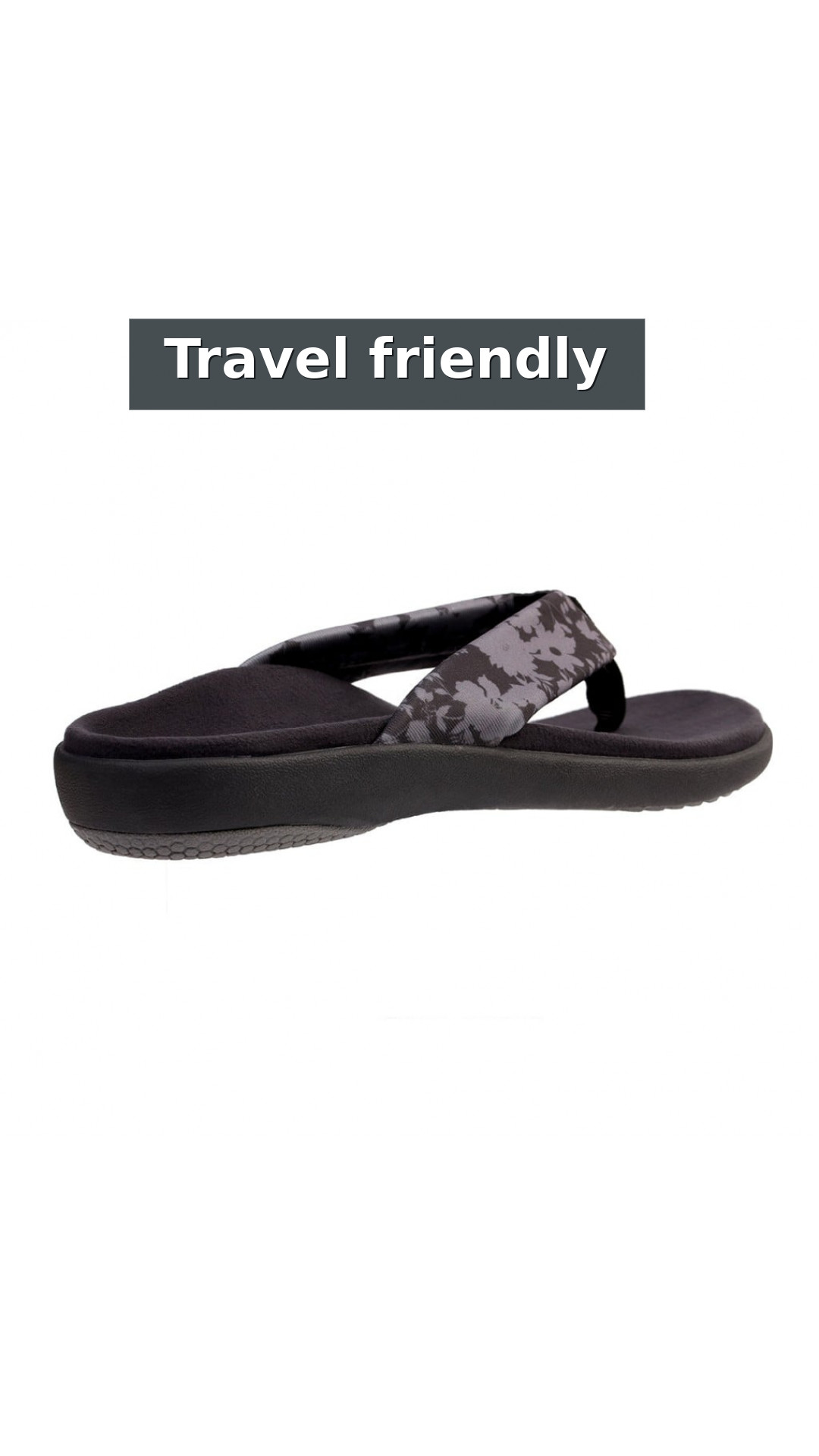Spenco Victoria Floral Memory Foam Orthotic Support Women's Sandals style detail 8: Travel friendly