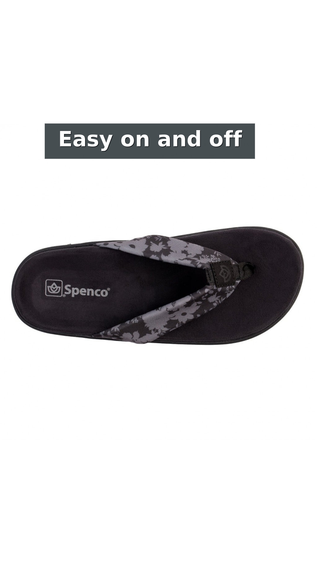 Spenco Victoria Floral Memory Foam Orthotic Support Women's Sandals style detail 11: Easy on and off