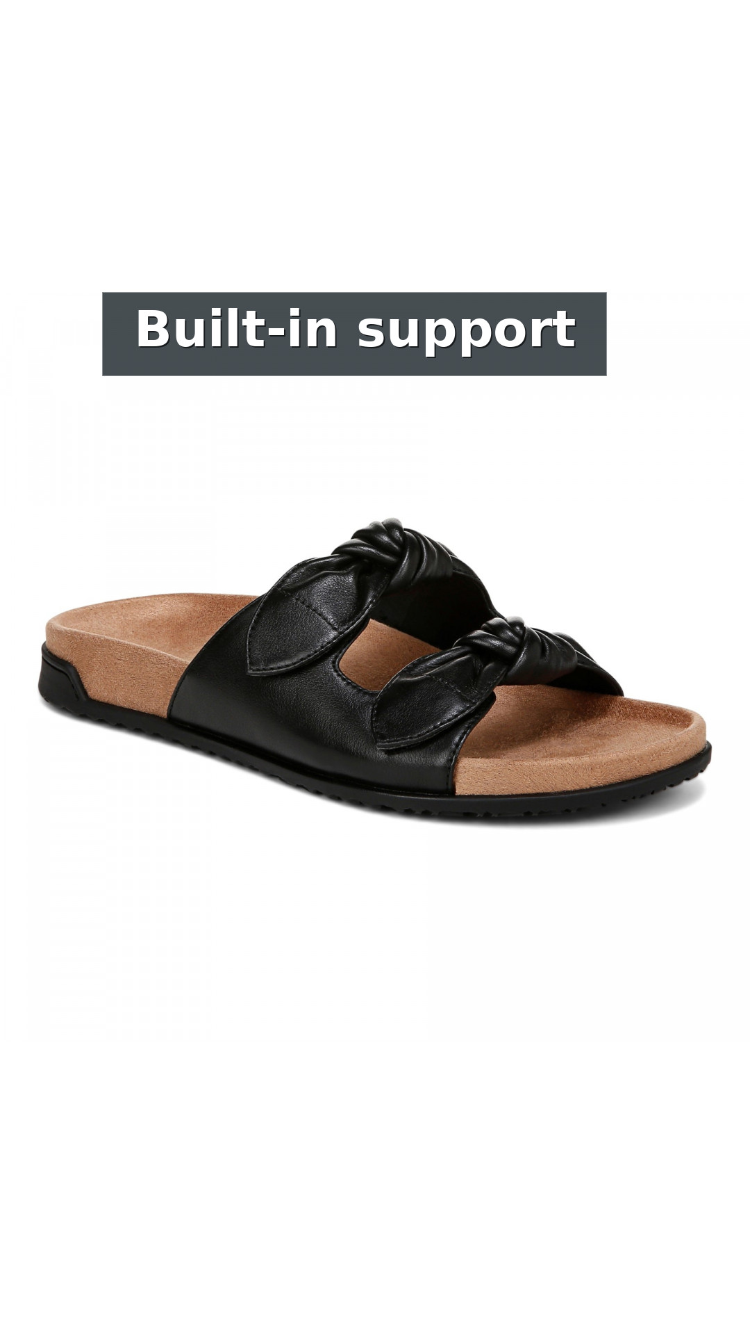 Vionic Elara Women's Orthotic Comfort Slide Sandals style detail 3: Built-in support