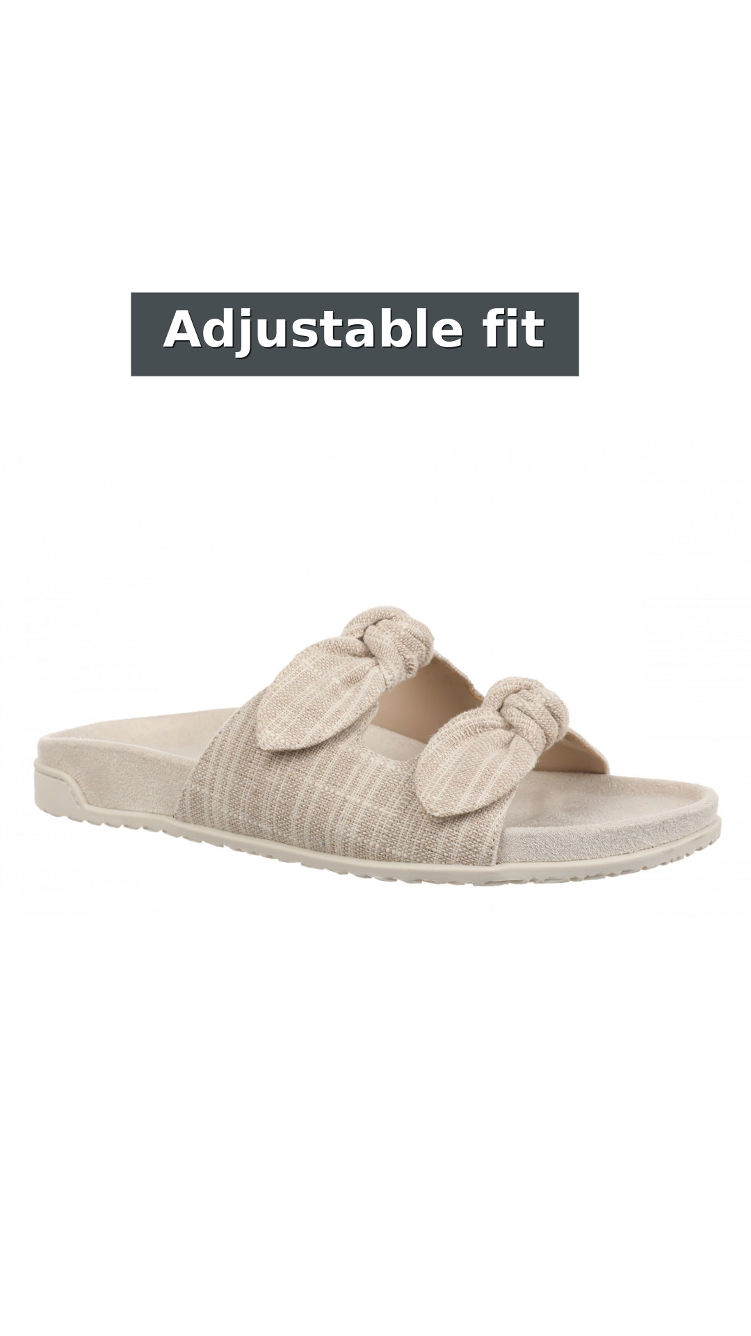 Vionic Elara Women's Orthotic Comfort Slide Sandals style detail 4: Adjustable fit