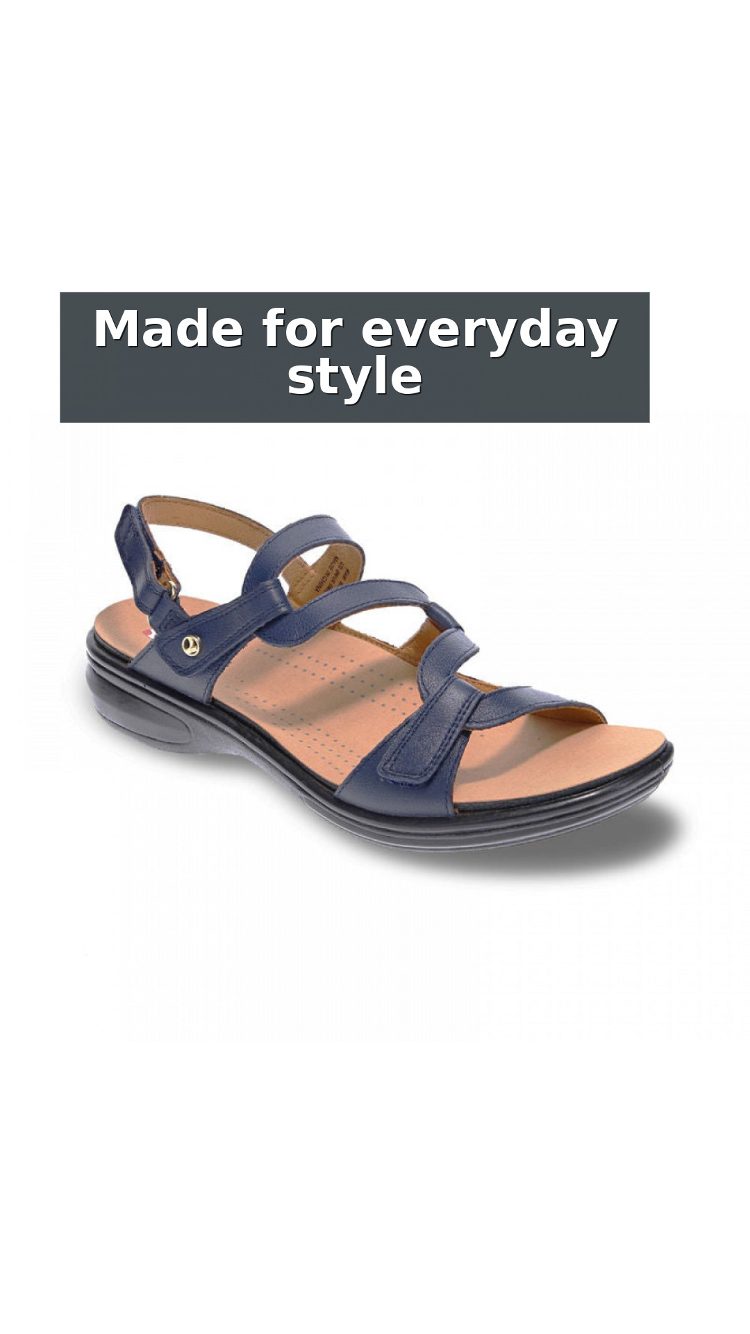 Revere Emerald 3 Strap Women's Comfort Adjustable Sandals style detail 6: Made for everyday style