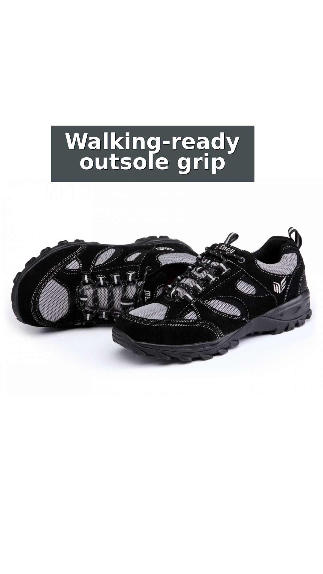 Mt. Emey 9708 - Men's Extrem-Light Athletic Walking Shoes by Apis style detail 6: Walking-ready outsole grip