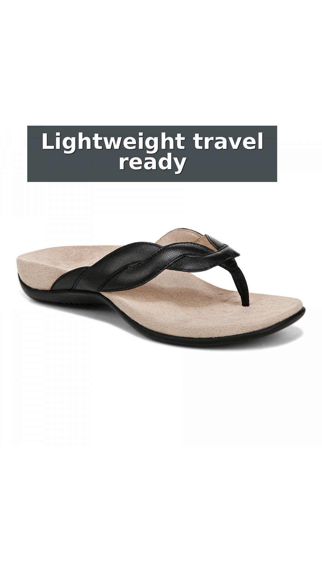 Vionic Bella Braid Women's Supportive Sandal style detail 4: Lightweight travel ready