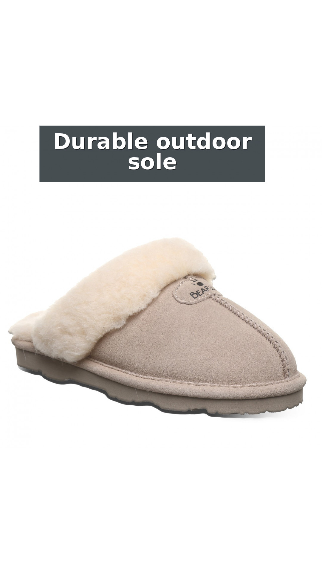 Bearpaw Loki Ii Women's Indoor/outdoor Slippers style detail 8: Durable outdoor sole