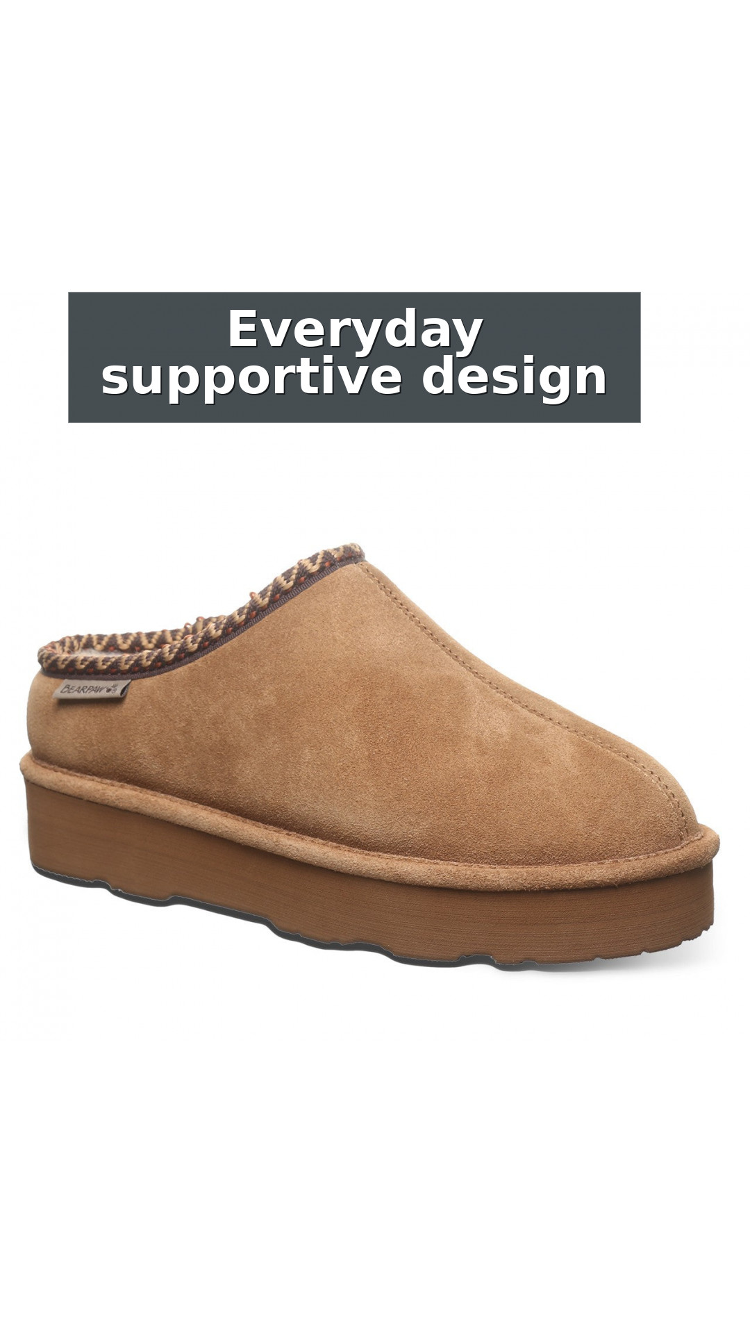 Bearpaw Martis Comfort Support Women's Slippers style detail 3: Everyday supportive design