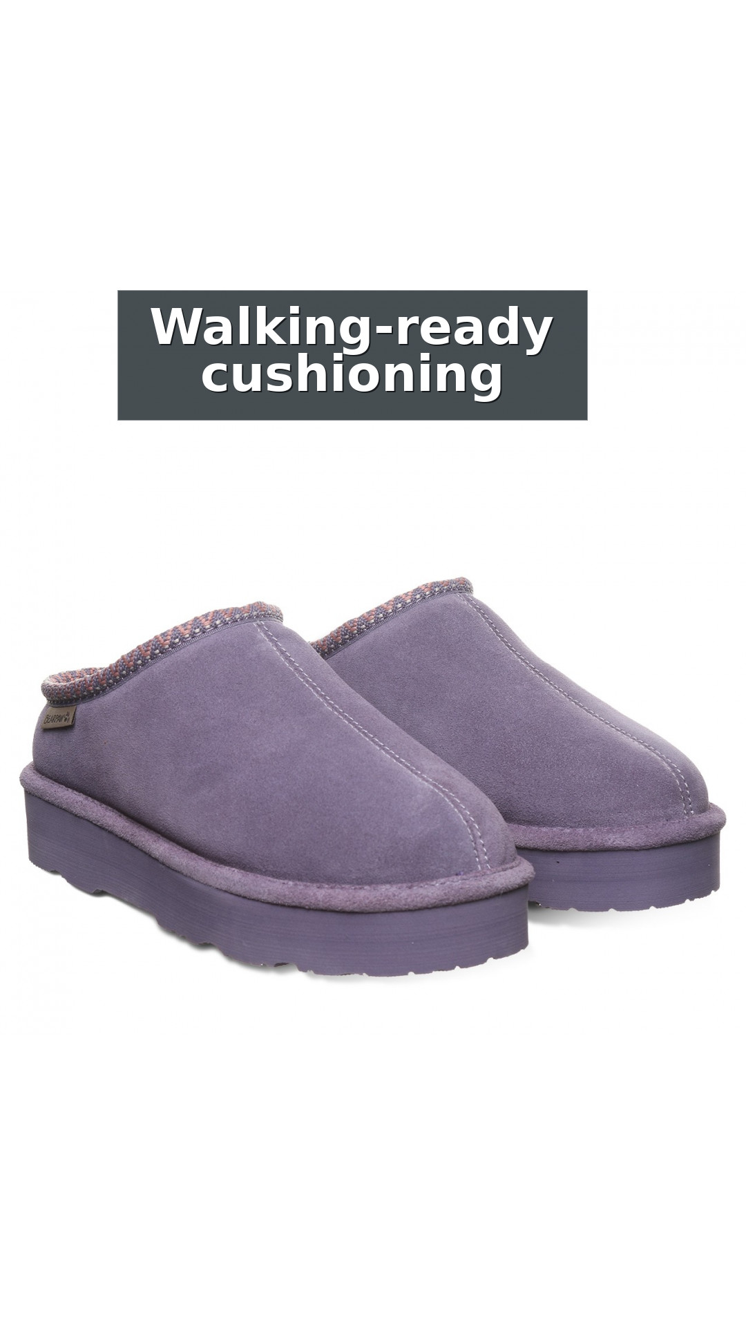 Bearpaw Martis Comfort Support Women's Slippers style detail 10: Walking-ready cushioning