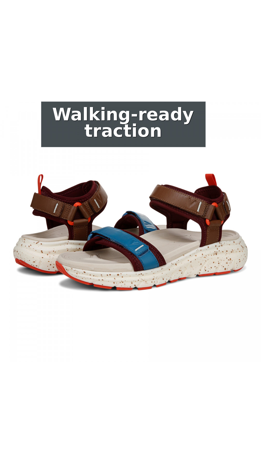 Vionic Walk Max Wanderer Women's Supportive Comfort Sandal style detail 7: Walking-ready traction