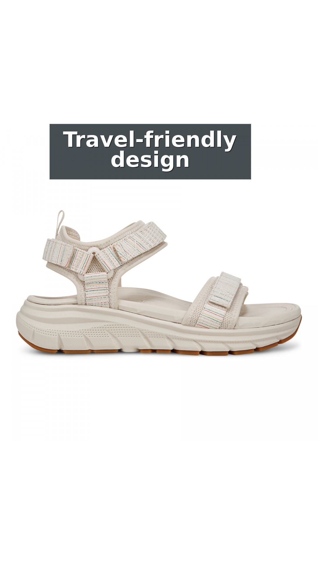 Vionic Walk Max Wanderer Women's Supportive Comfort Sandal style detail 8: Travel-friendly design