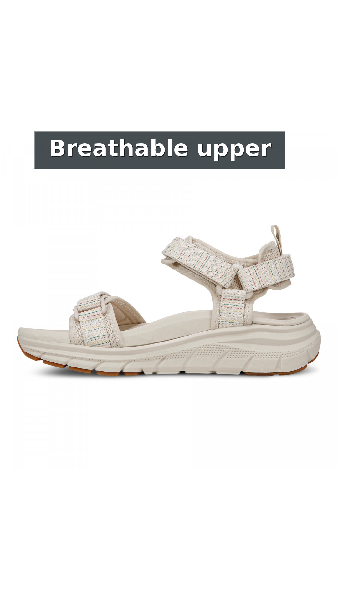 Vionic Walk Max Wanderer Women's Supportive Comfort Sandal style detail 10: Breathable upper