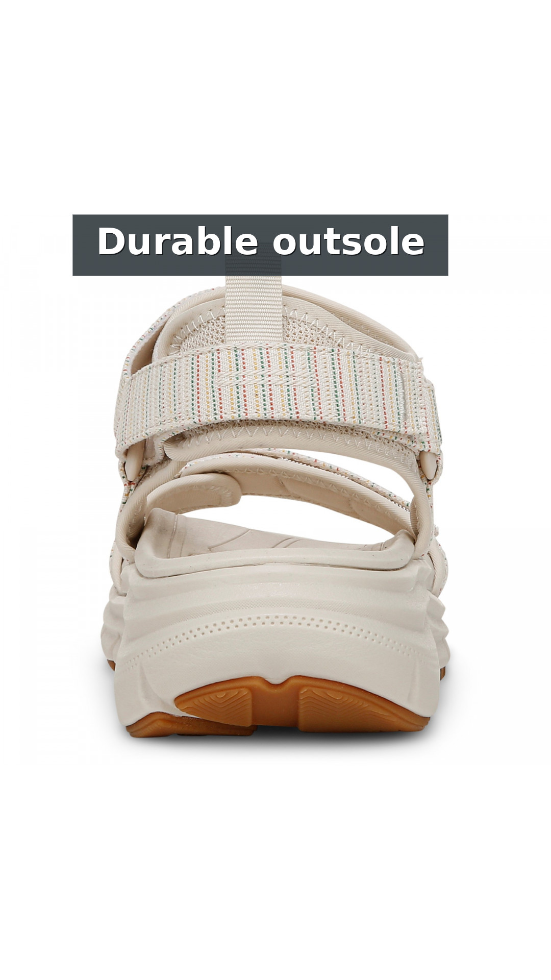Vionic Walk Max Wanderer Women's Supportive Comfort Sandal style detail 11: Durable outsole
