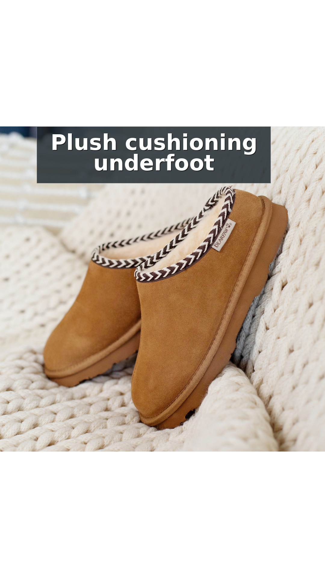 Bearpaw Tabitha Comfort Women's Slippers style detail 2: Plush cushioning underfoot
