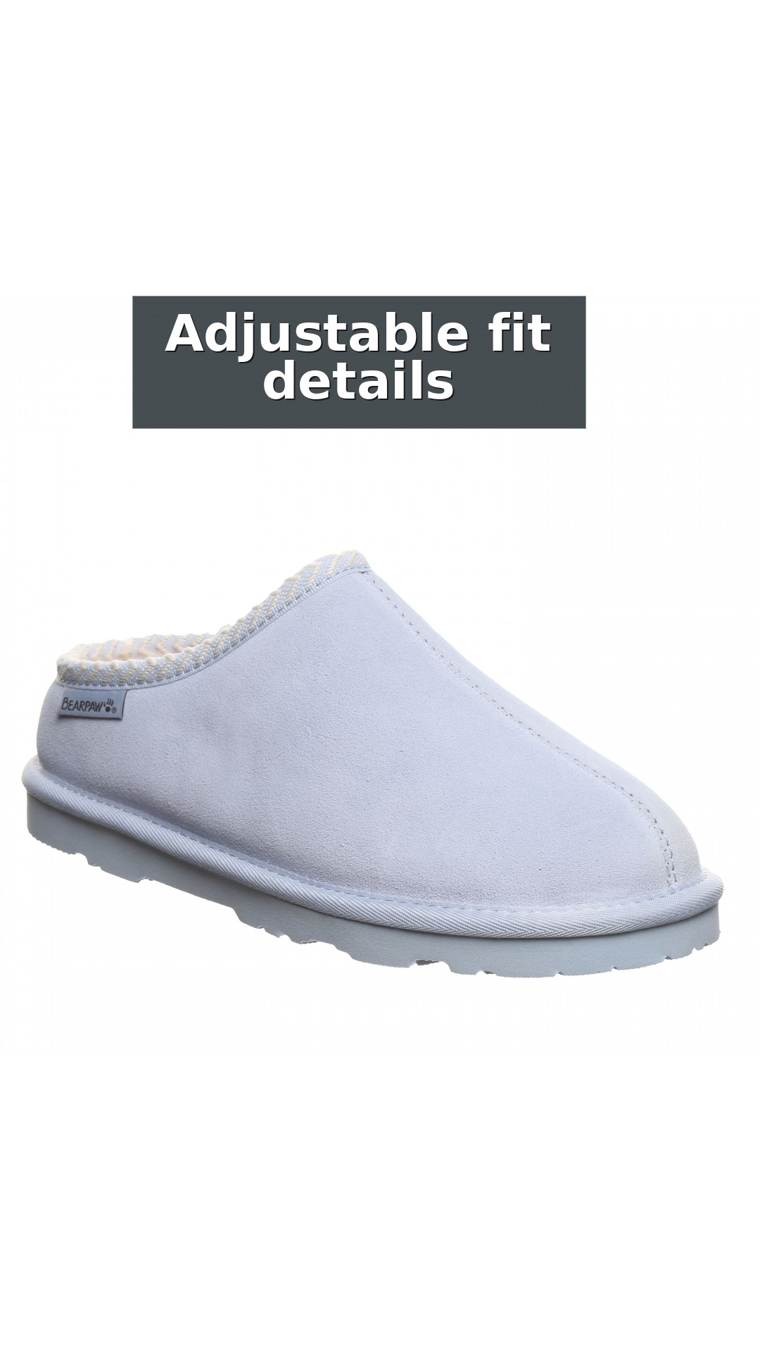 Bearpaw Tabitha Comfort Women's Slippers style detail 9: Adjustable fit details