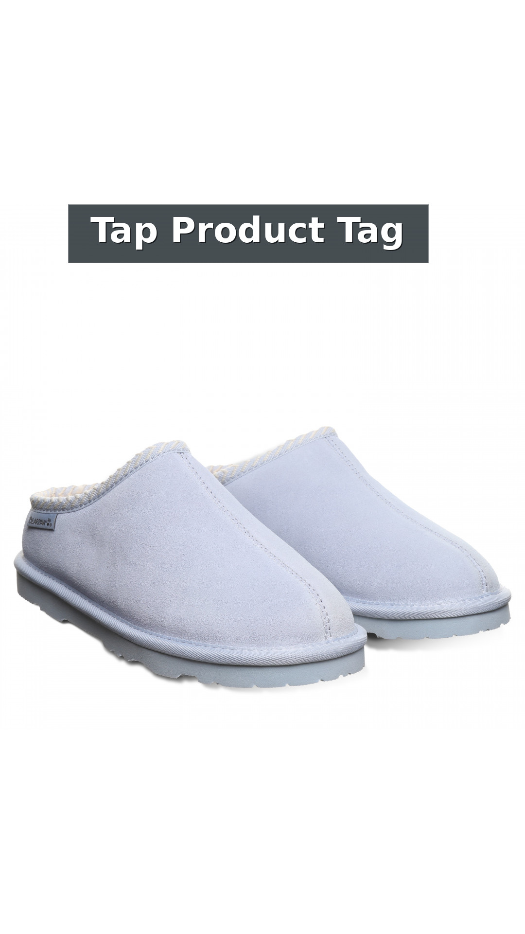Bearpaw Tabitha Comfort Women's Slippers style detail 12: Tap Product Tag