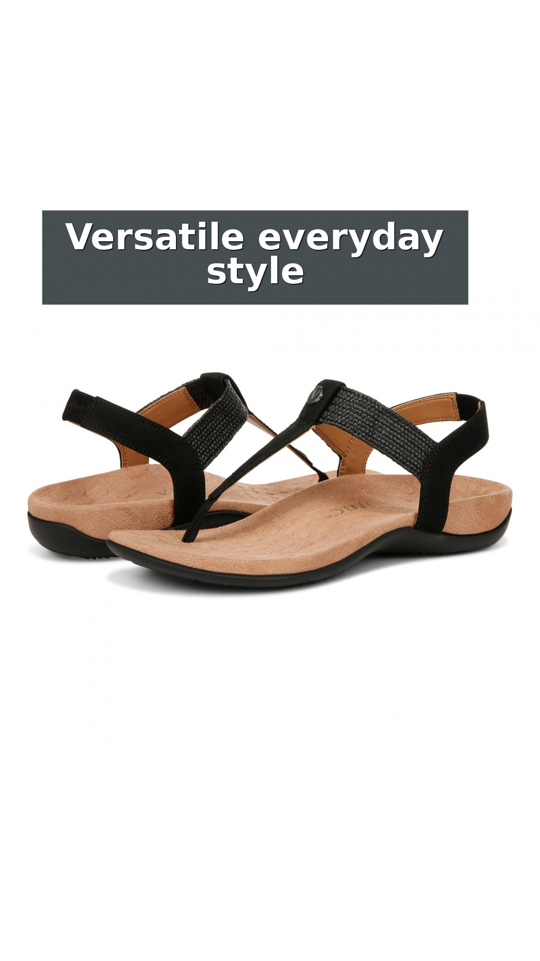 Vionic Brea Women's Toe Post Comfort Sandal style detail 9: Versatile everyday style