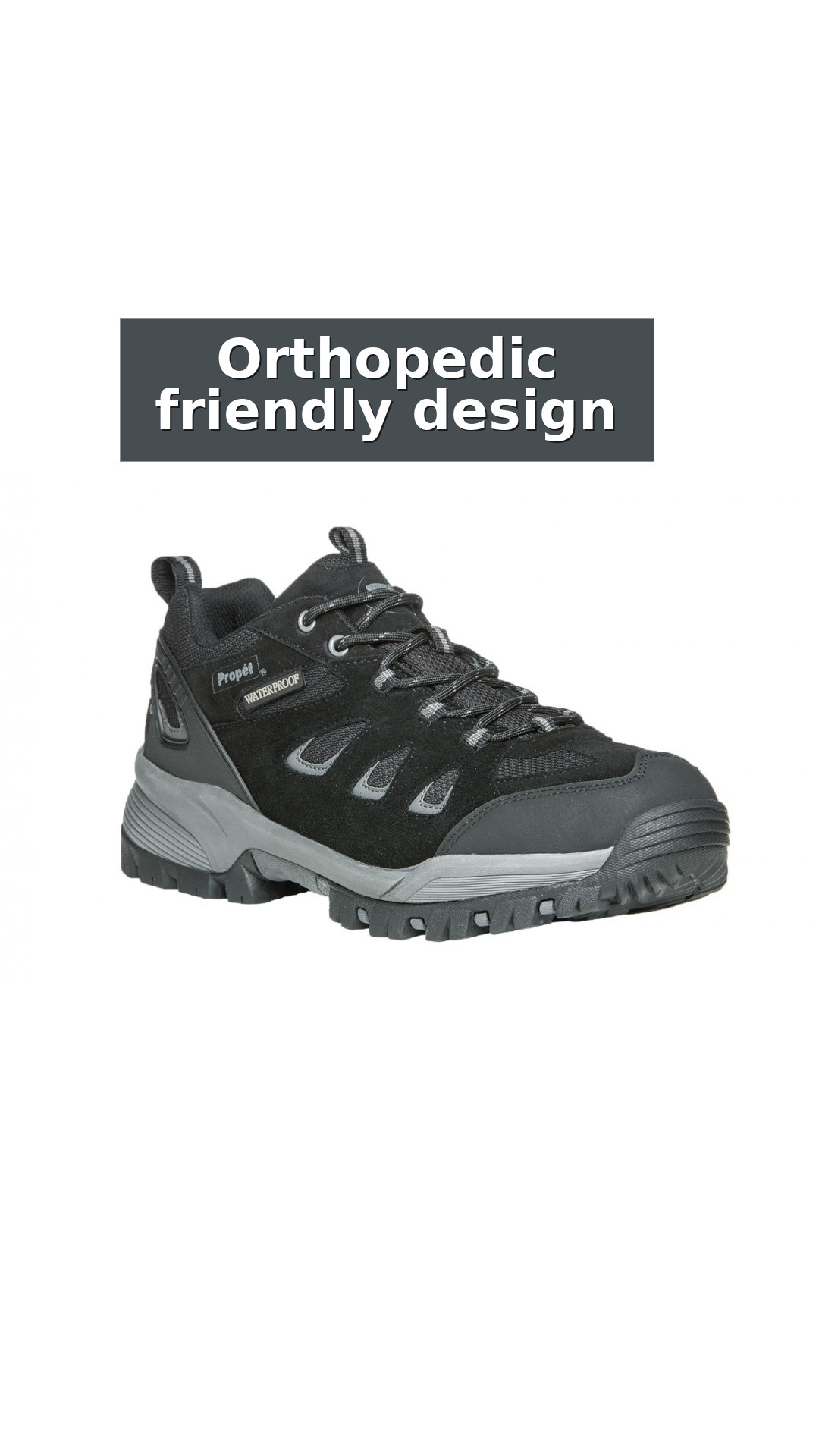 Propet Ridge Walker - Men's Orthopedic Waterproof Hiking Shoe style detail 3: Orthopedic friendly design