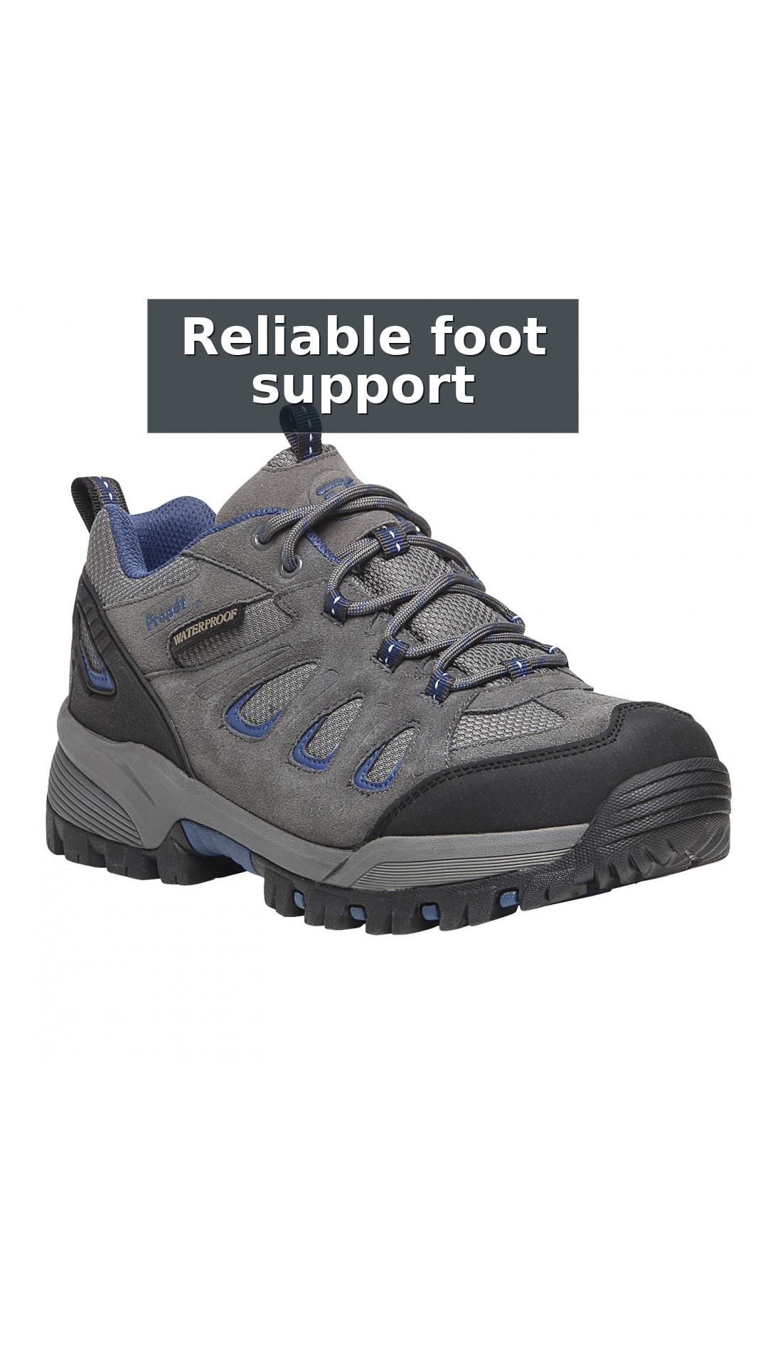 Propet Ridge Walker - Men's Orthopedic Waterproof Hiking Shoe style detail 5: Reliable foot support