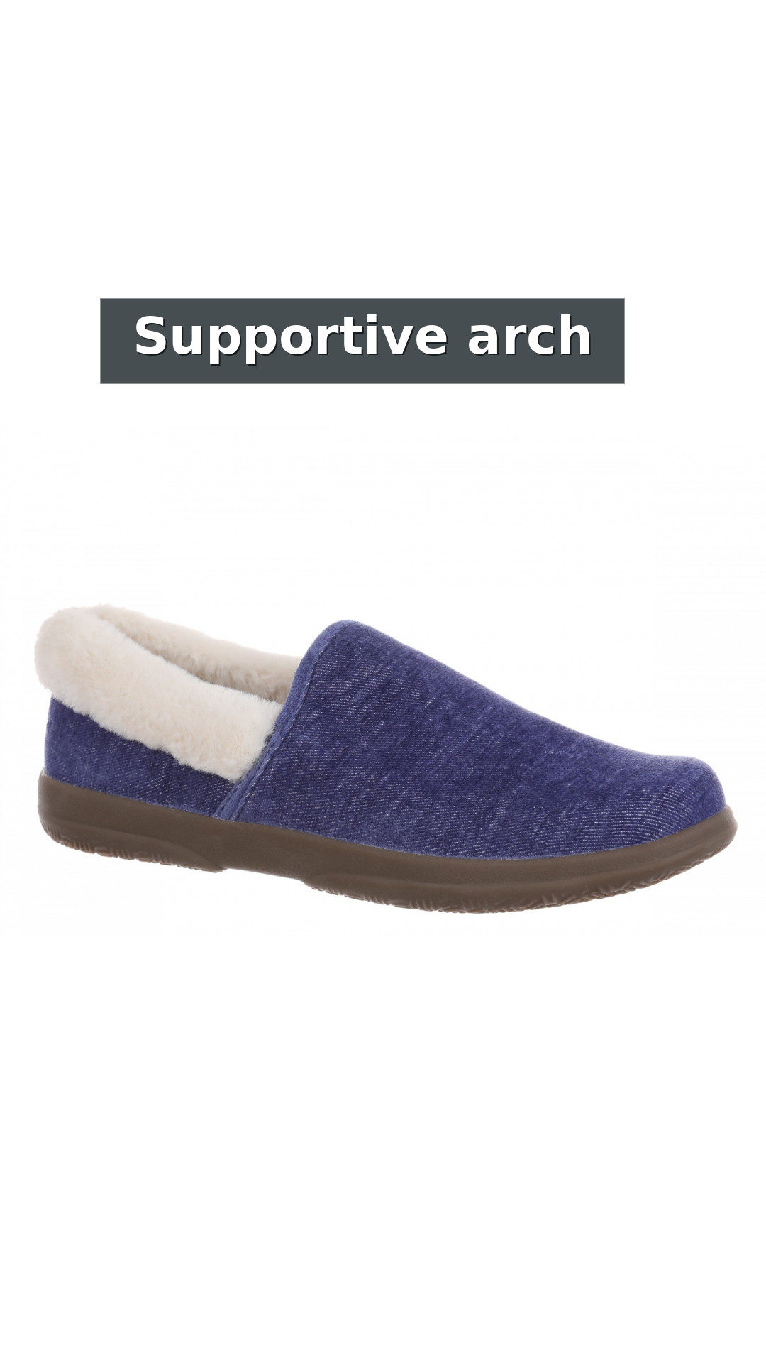 Vionic Clare Slipper - Women's Cozy Orthotic Arch Support Slippers style detail 3: Supportive arch