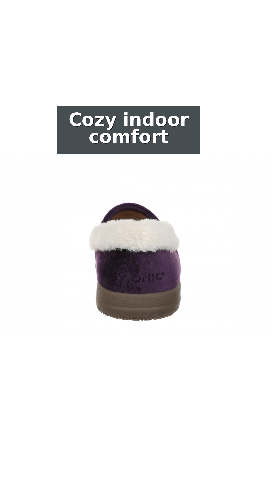 Vionic Clare Slipper - Women's Cozy Orthotic Arch Support Slippers style detail 7: Cozy indoor comfort