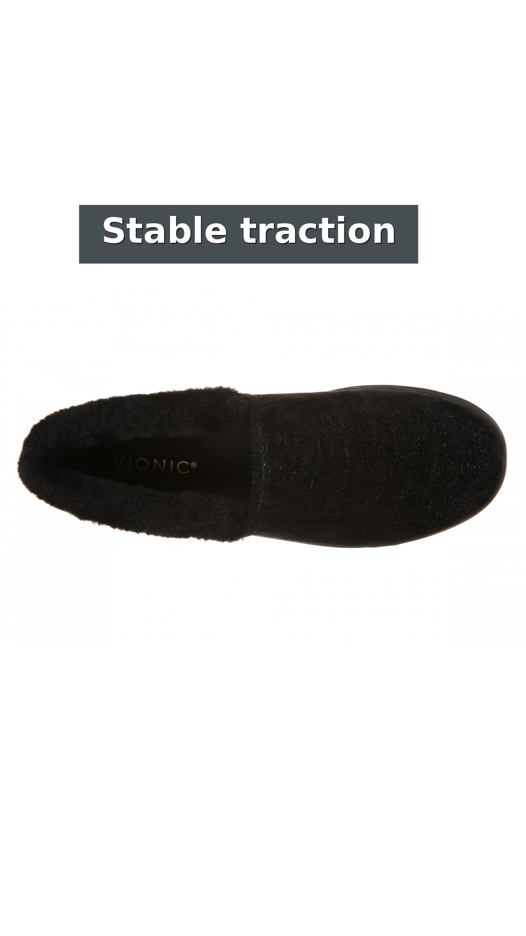 Vionic Clare Slipper - Women's Cozy Orthotic Arch Support Slippers style detail 11: Stable traction