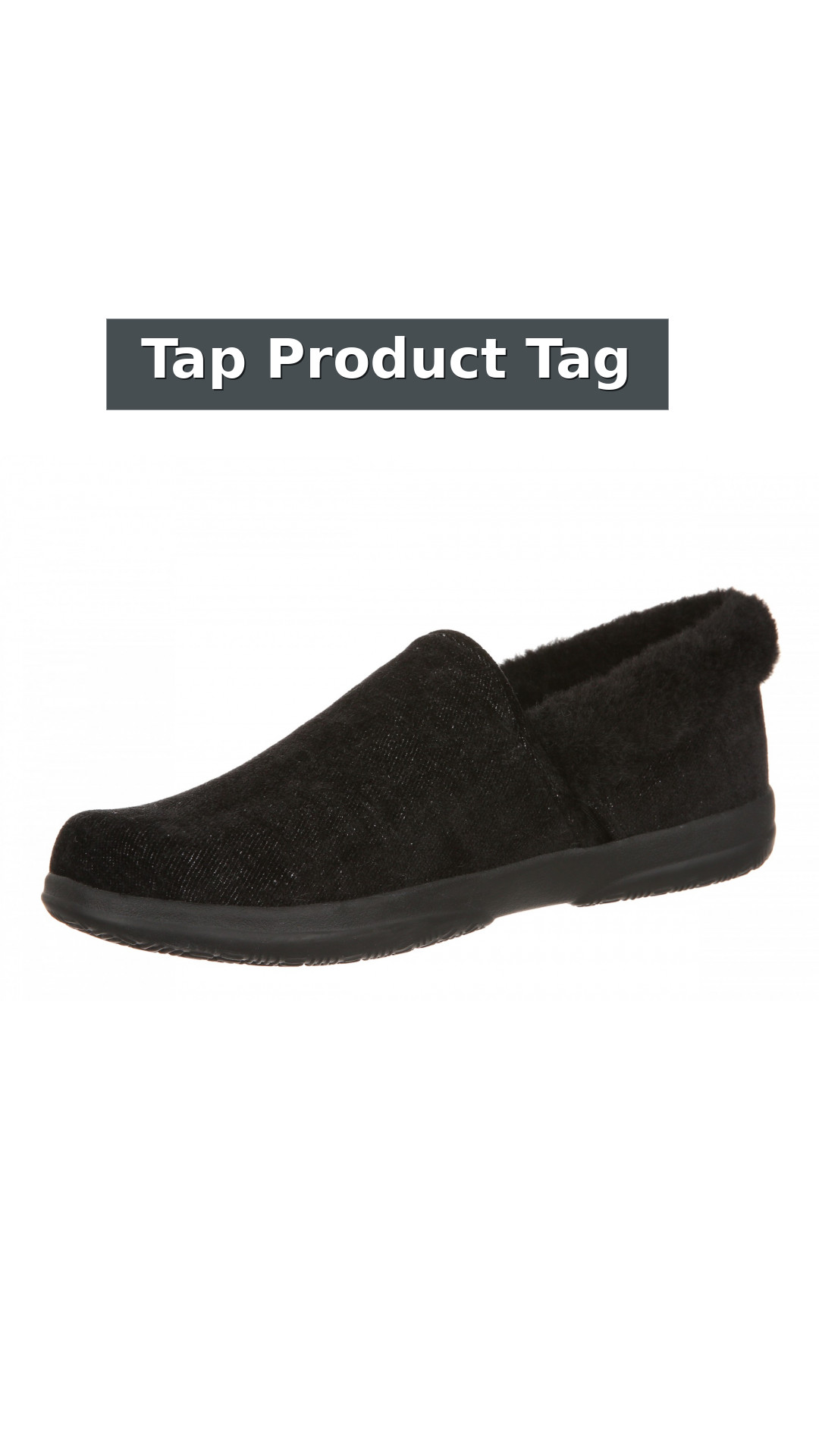 Vionic Clare Slipper - Women's Cozy Orthotic Arch Support Slippers style detail 12: Tap Product Tag