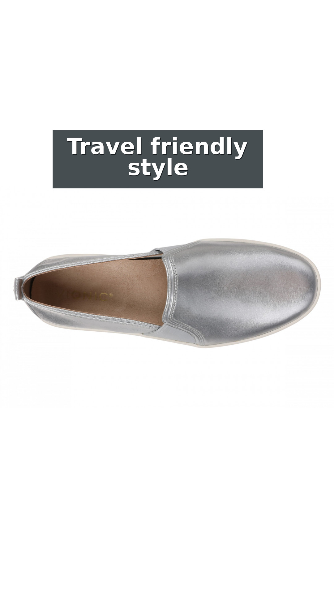 Vionic Cambria Women's Comfortable Supportive Slip-Ons style detail 8: Travel friendly style